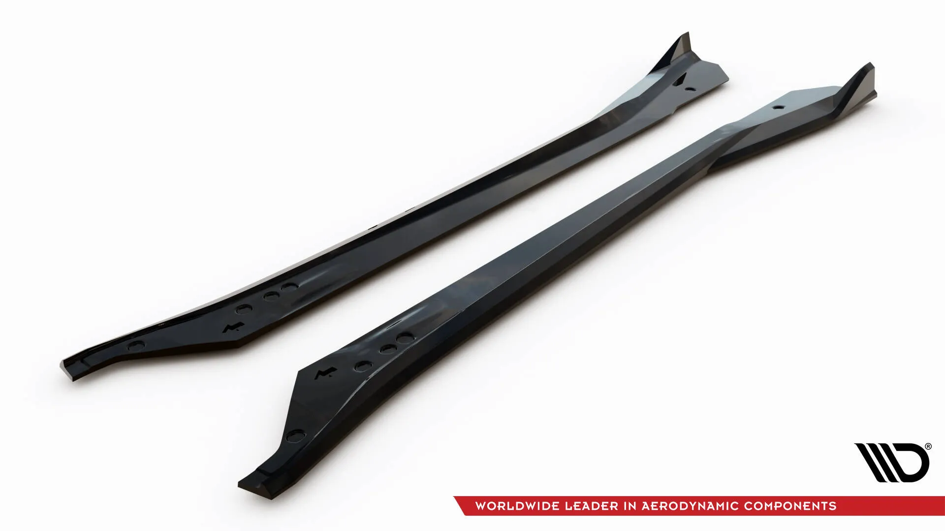 Sideskjørt V.2 Chevrolet Corvette (Stingray/Z06) C7 2013 - 2019 | Glossy Black Edition – bilde 5