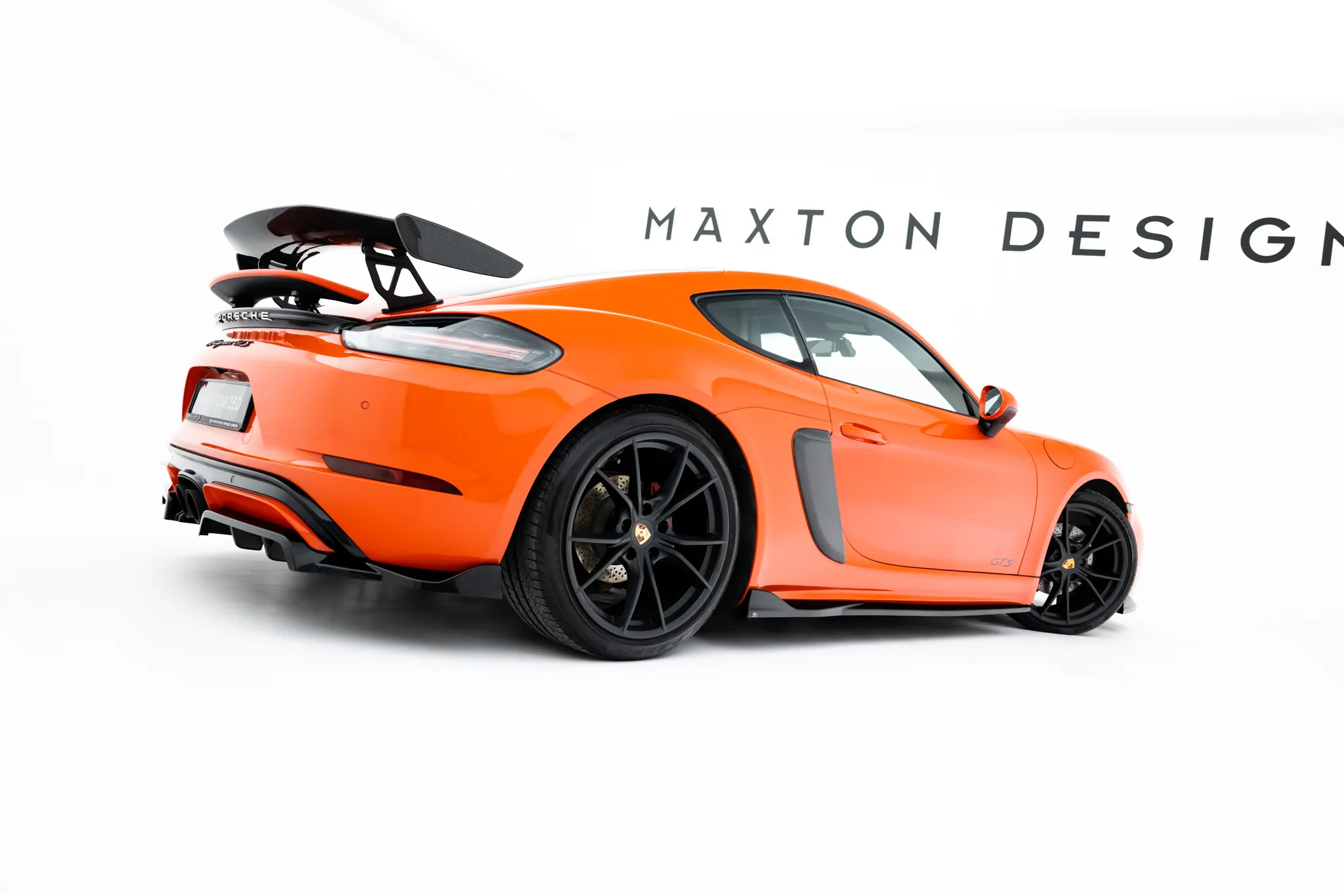 Sideskjørt V.2 Porsche 718 Cayman GTS 982c 2016 -> | Glossy Black Edition