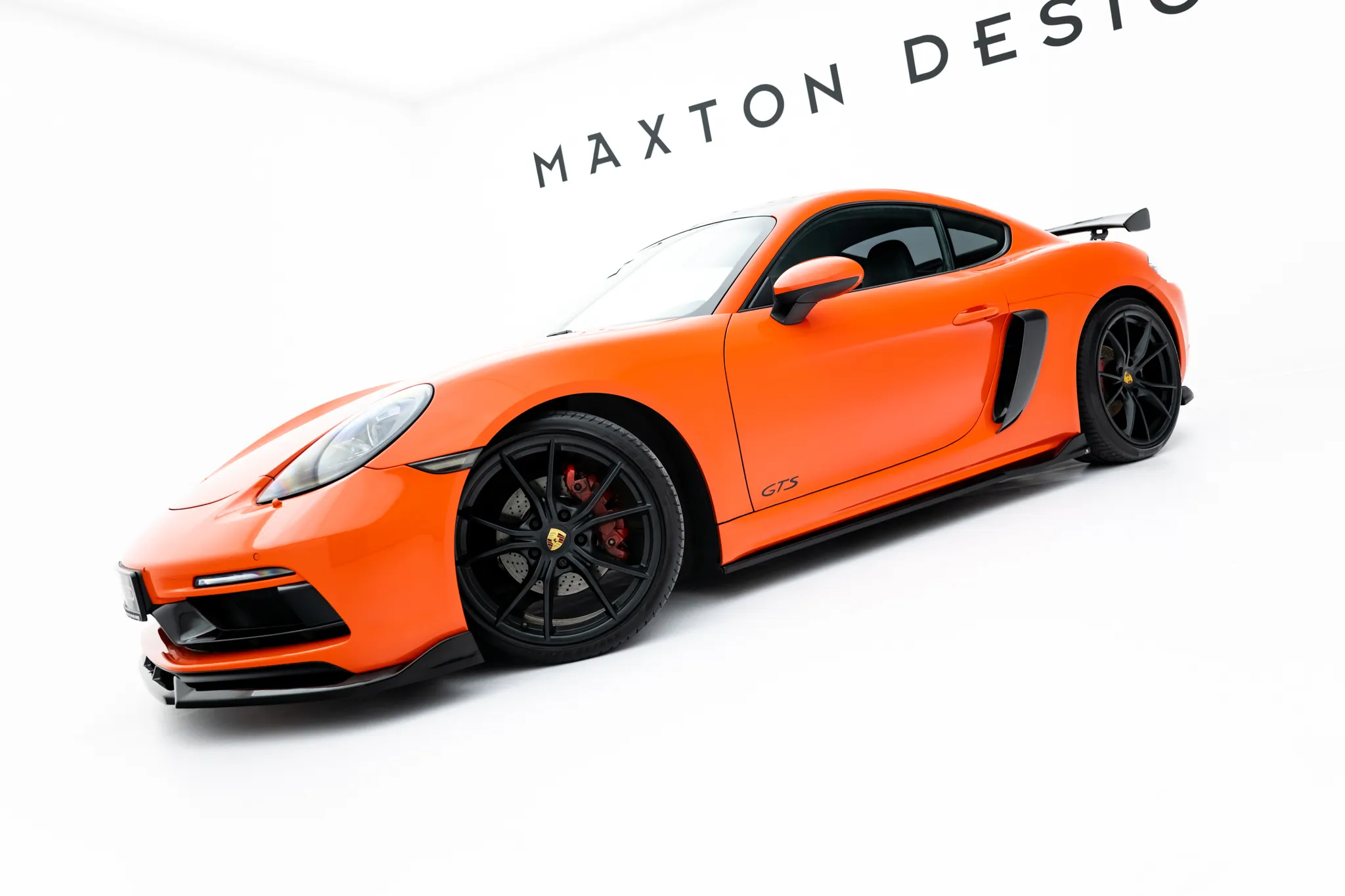 Sideskjørt V.2 Porsche 718 Cayman GTS 982c 2016 -> | Glossy Black Edition – bilde 3