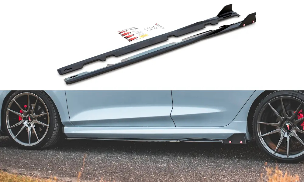 SIDESKJØRT V.2 + SIDESPLITTERS Ford Fiesta Mk7 ST / ST-Line 2016 - 2023 – bilde 3