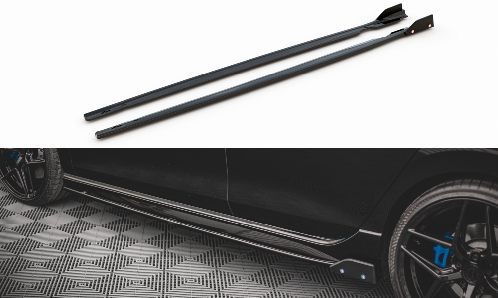 SIDESKJØRT V.2 +SIDESPLITTERS VW GOLF R MK8 2020-> – bilde 3