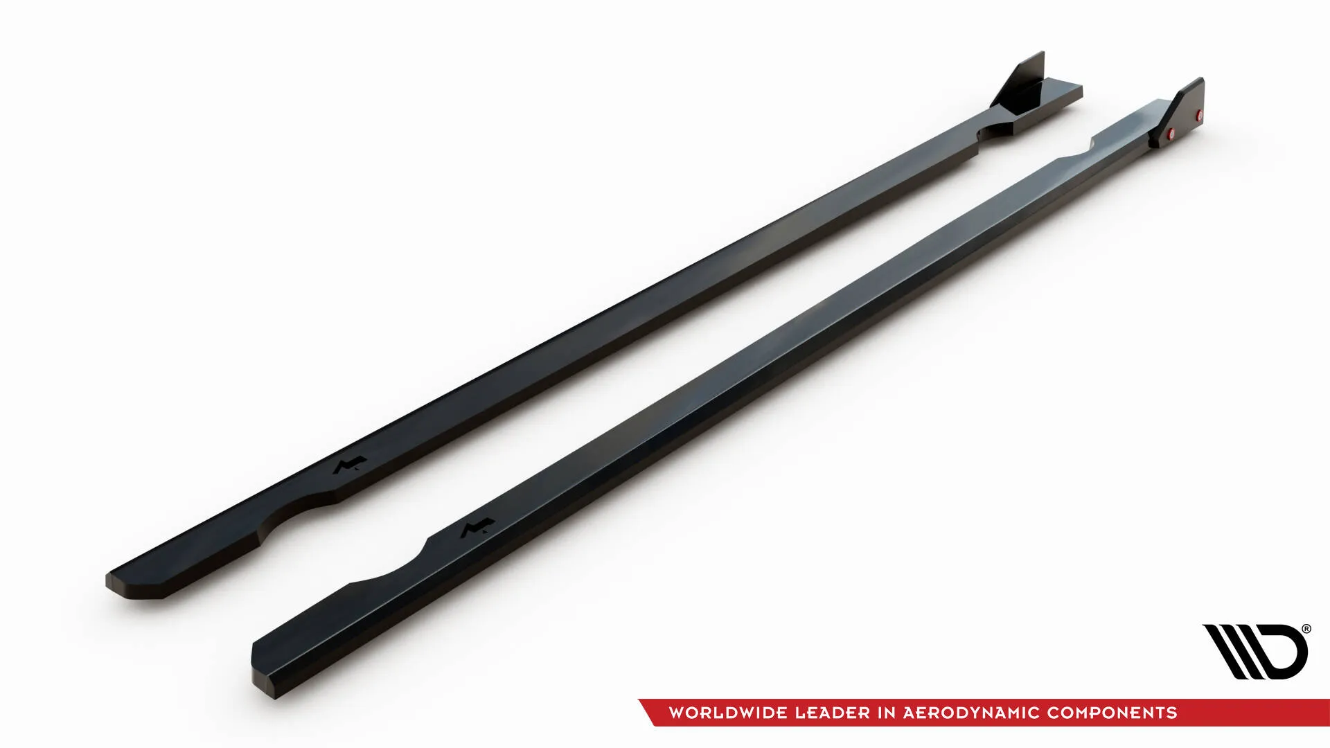 Sideskjørt V.3 + Flopper V.1 VW Golf MK7 R / R-line 2013-2016 | Glossy Black Edition – bilde 6