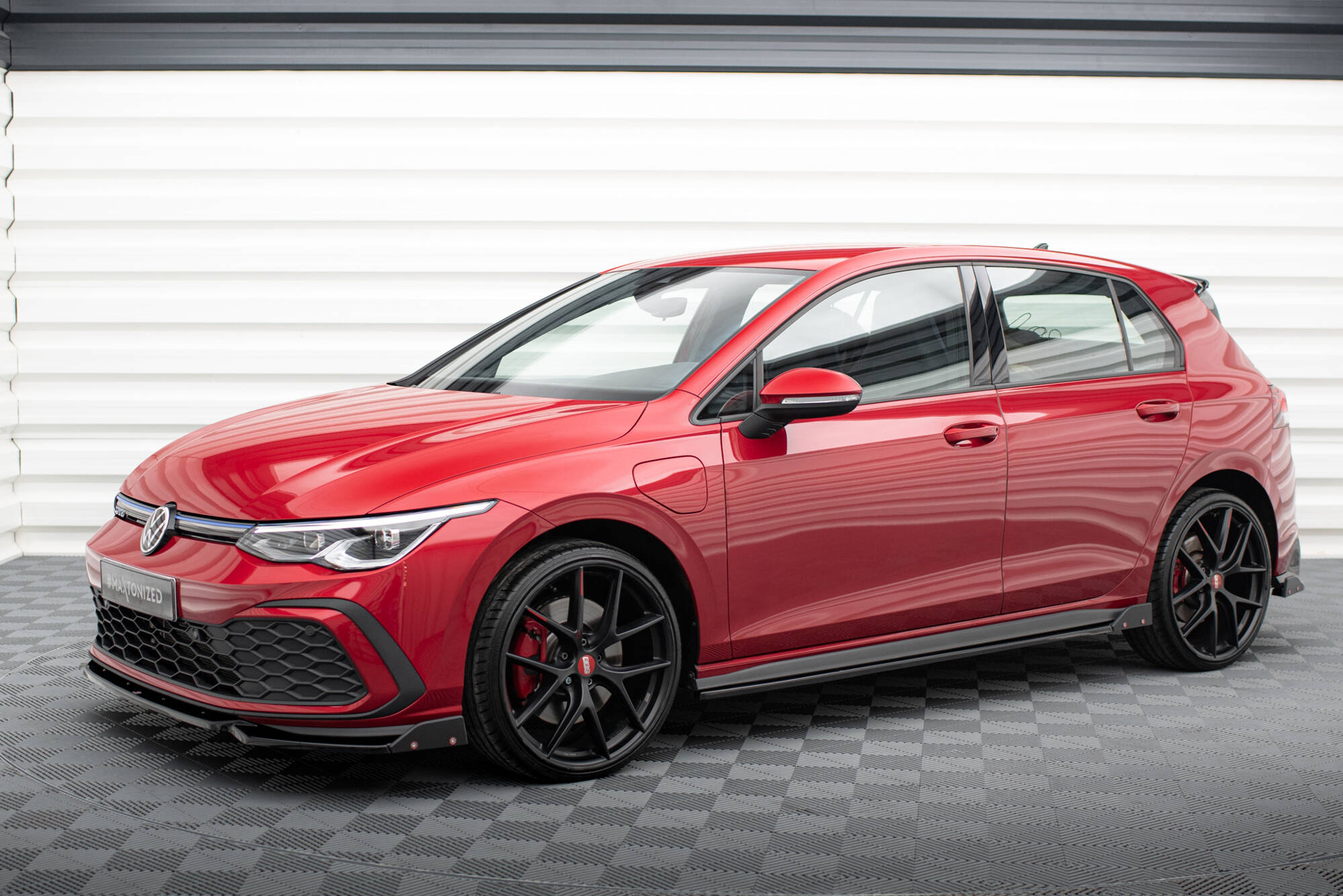 Sideskjørt VW Golf 8 GTI / GTE / GTI CLUBSPORT / R-LINE 2020-> │ V.2 Edition med sidesplitter – bilde 2