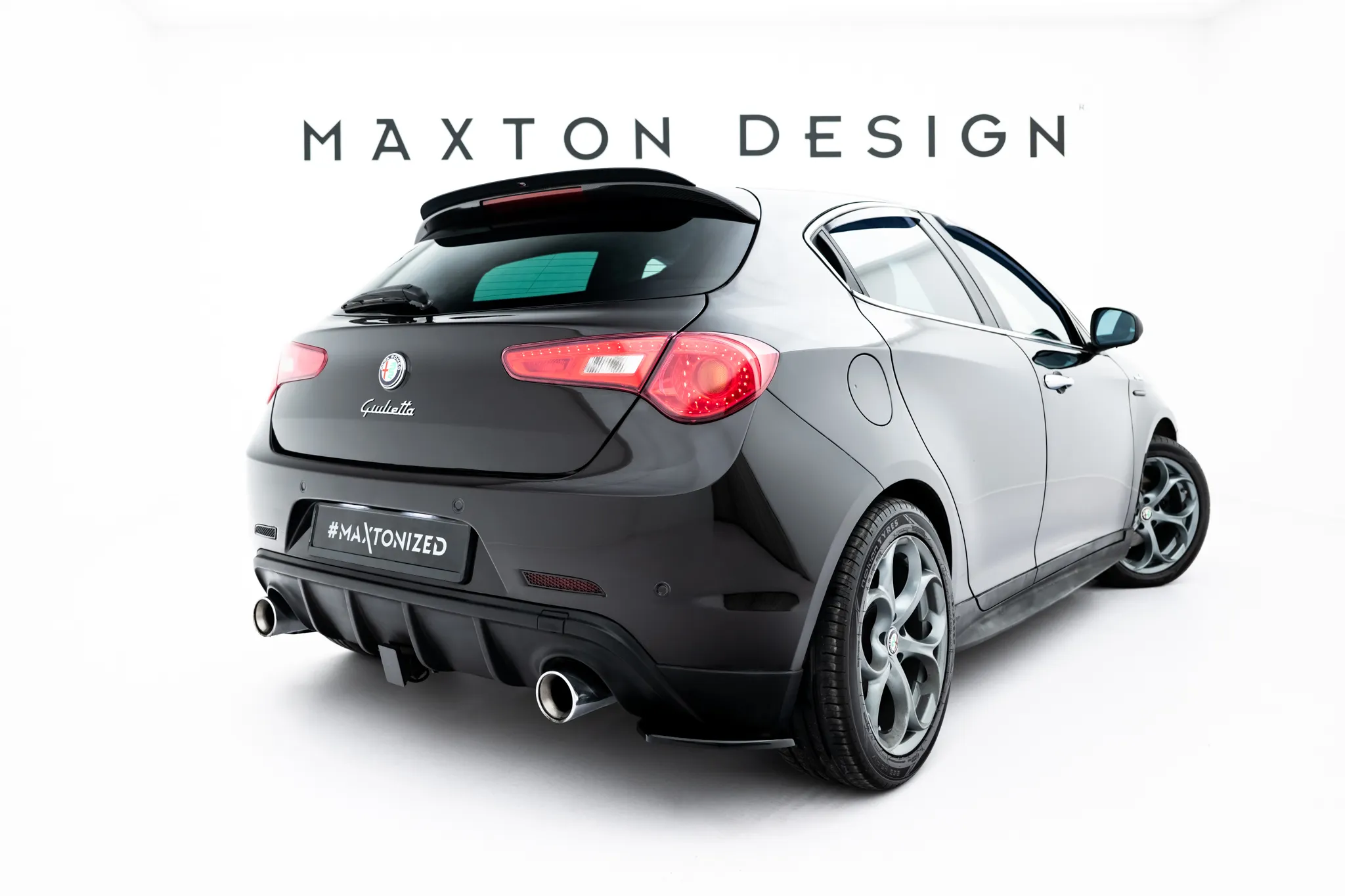 Sidesplitters bak Alfa Romeo Giulietta Zender 2010 - 2020 | Glossy Black Edition – bilde 3