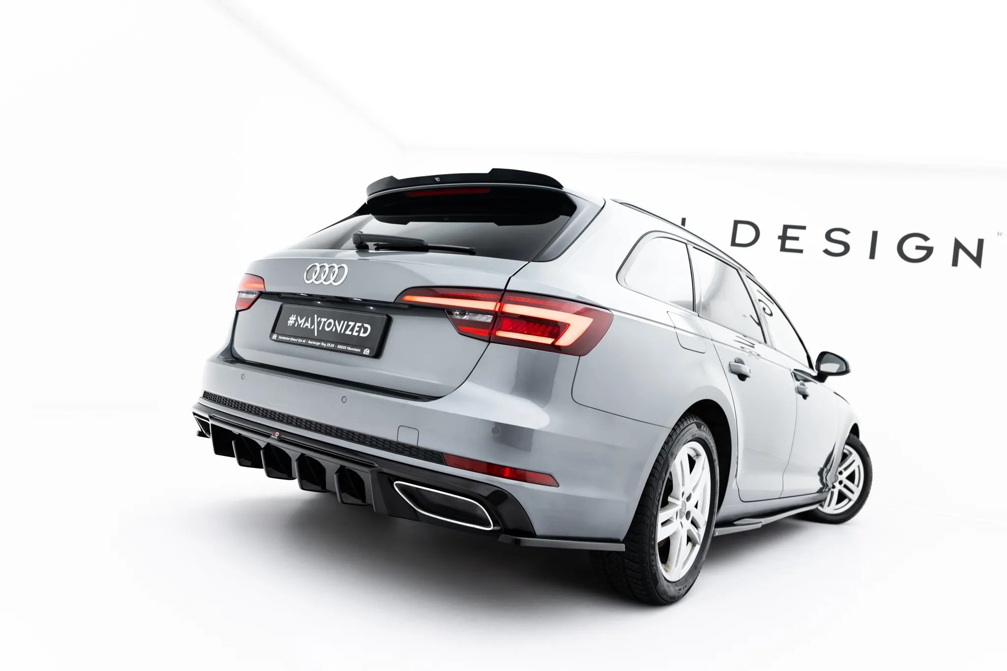 Sidesplitters bak Audi A4 B9 2015 - 2019 | Glossy Black Edition – bilde 2