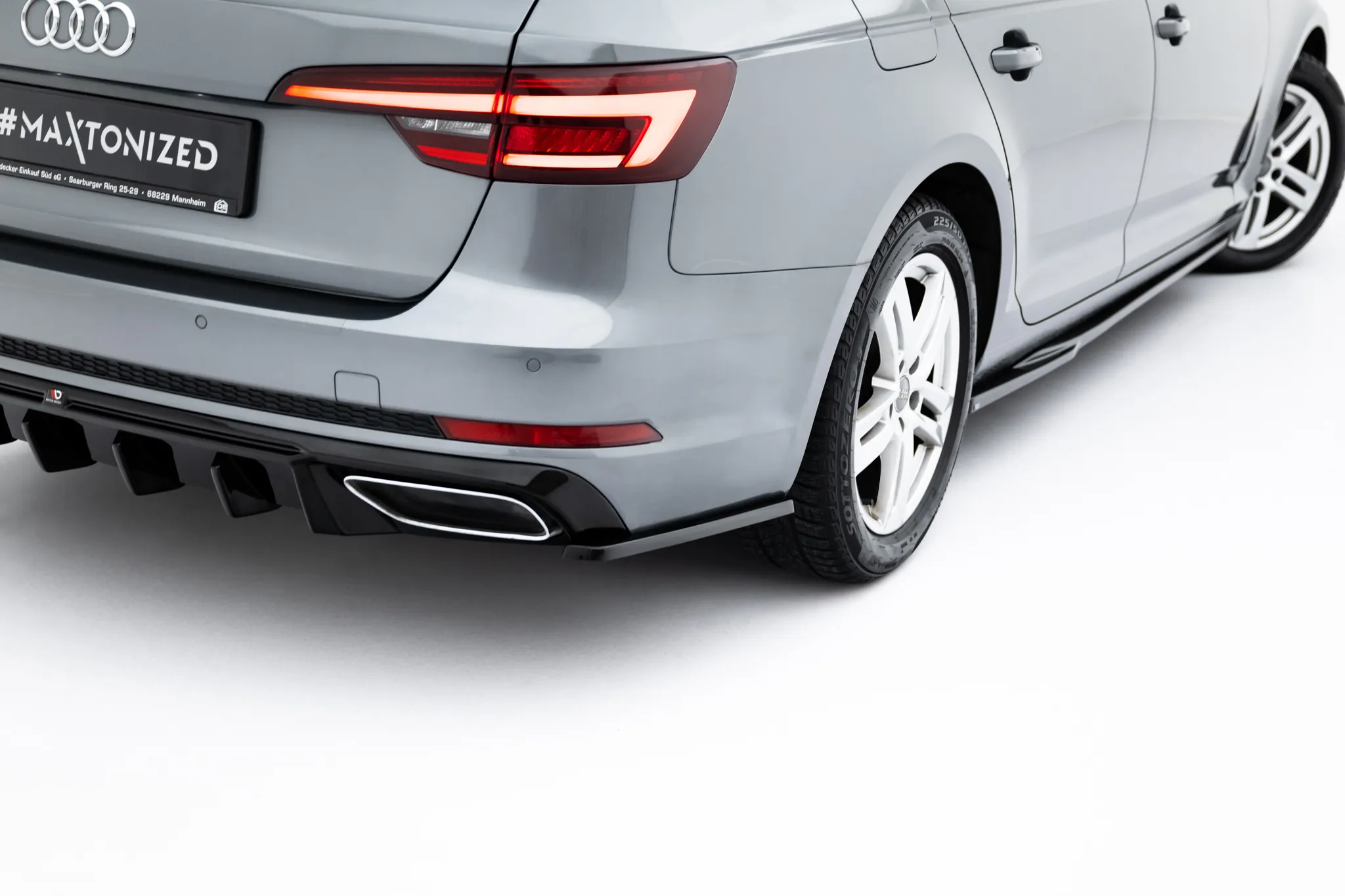 Sidesplitters bak Audi A4 B9 2015 - 2019 | Glossy Black Edition – bilde 3