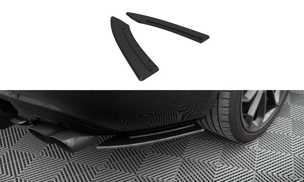 Sidesplitters bak Audi A5 8T Coupe 2007 - 2011 / Audi A5 8T S-Line Coupe 2007 - 2011 | Street Pro Black Edition – bilde 2