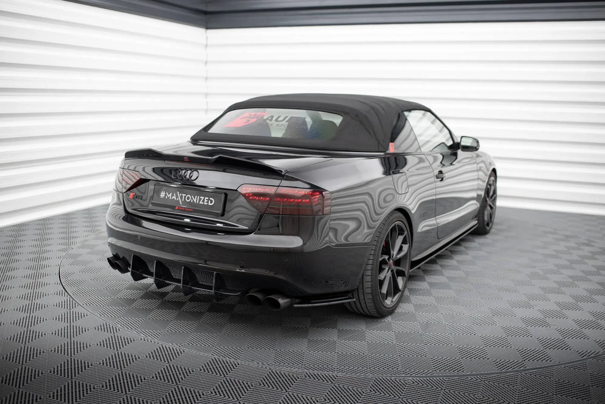 Sidesplitters bak Audi A5 8T Coupe 2007 - 2011 / Audi A5 8T S-Line Coupe 2007 - 2011 | Street Pro Black Edition – bilde 3