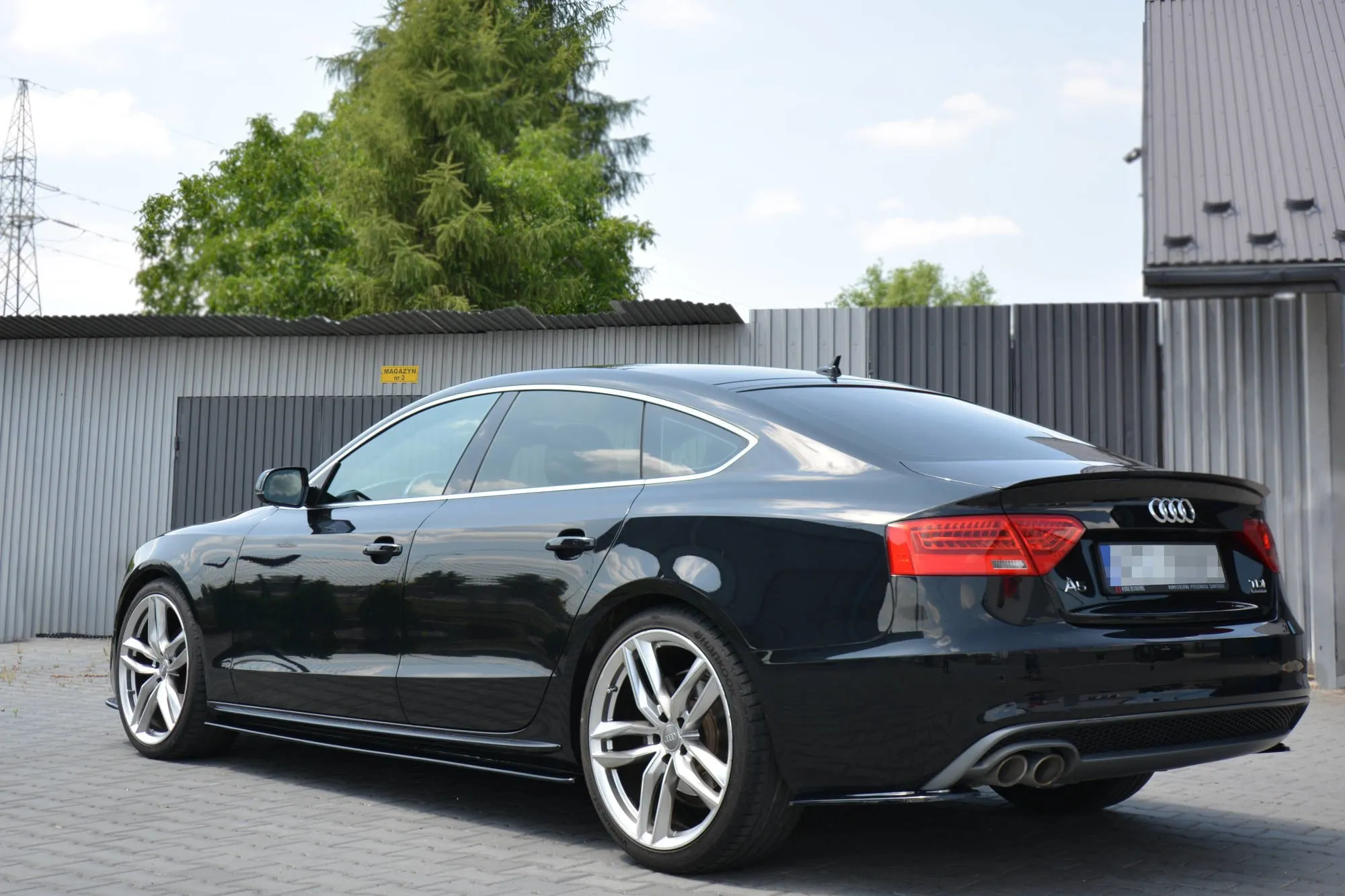 Sidesplitters bak Audi A5/S5 8T Sportback 2009 - 2016 | Glossy Black Edition – bilde 4