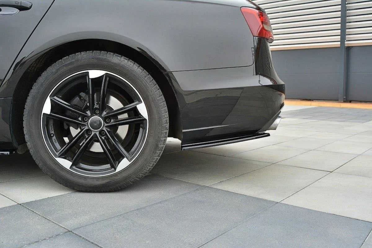 Sidesplitters bak Audi A6 C7 Avant 2011 - 2014 | Glossy Black Edition – bilde 2