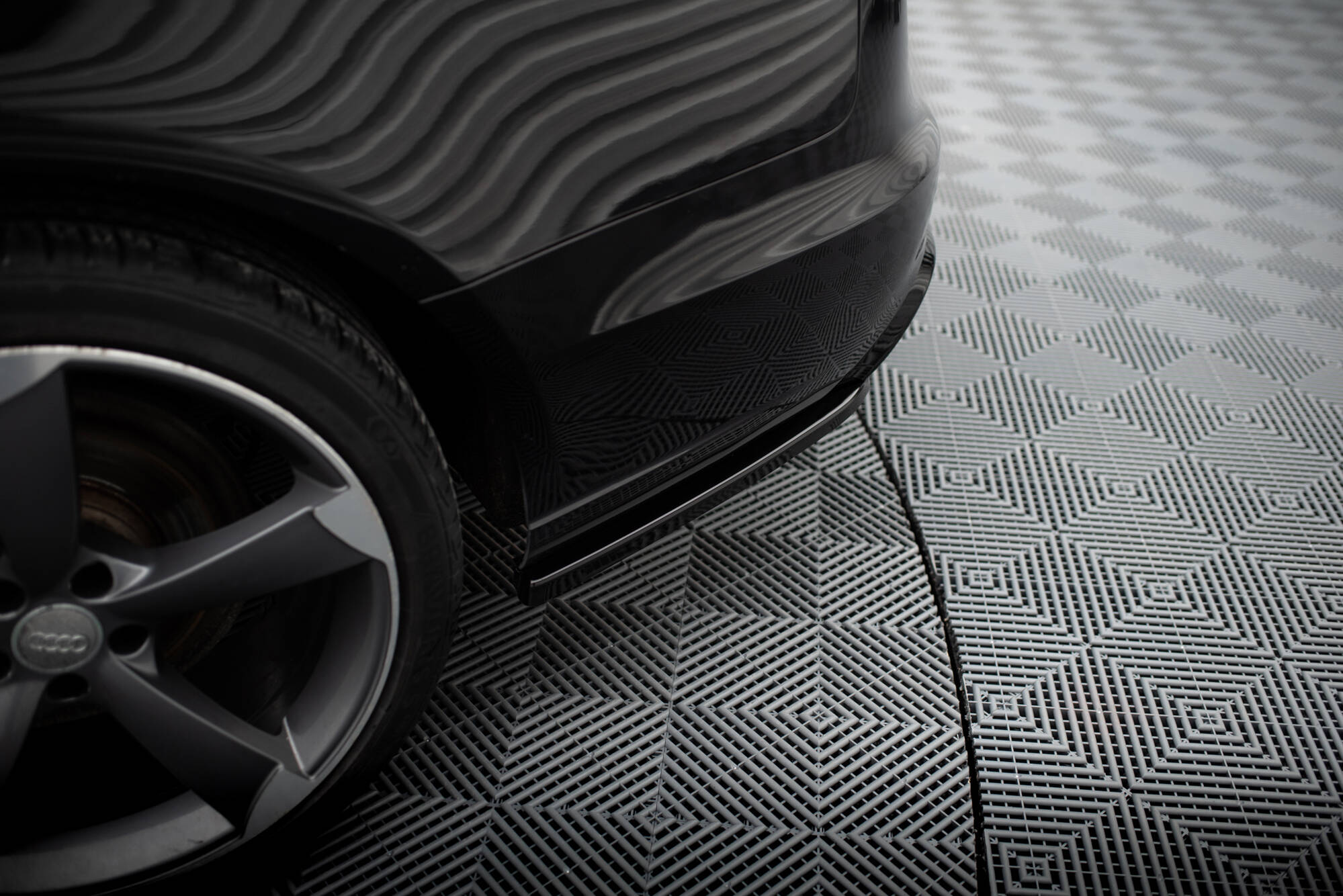 Sidesplitters bak Audi A6 C7 Avant 2011 - 2014 | V.3 Glossy Black Edition