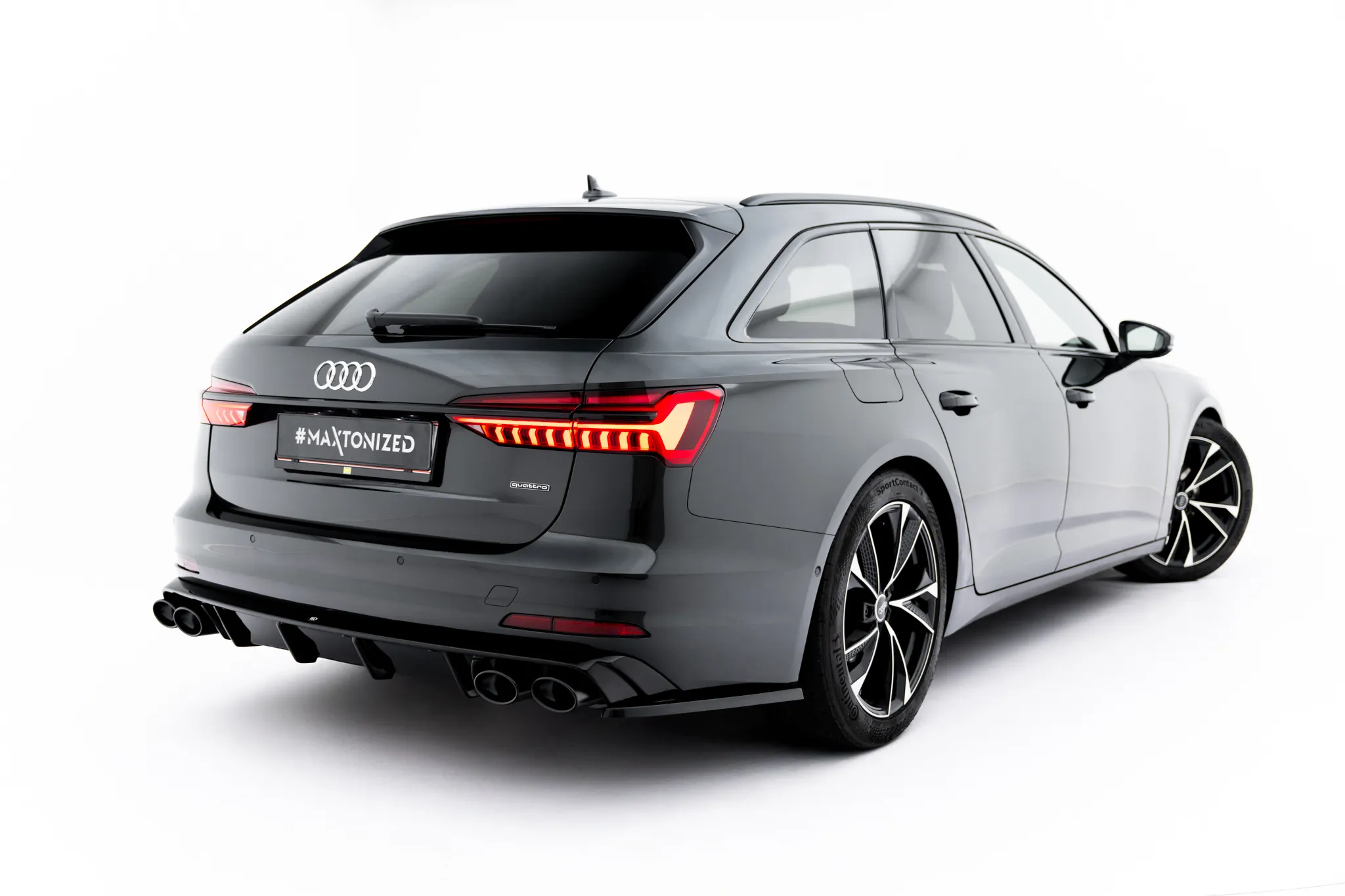 Sidesplitters bak Audi A6 C8 2018 - 2023 | Glossy Black Edition – bilde 2