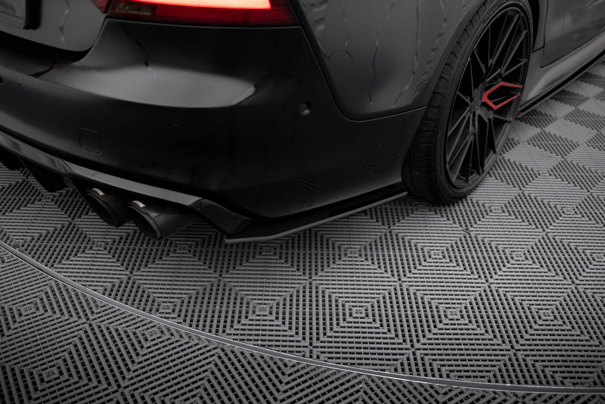 Sidesplitters bak Audi A7 (C7) S-Line 2010 - 2014 | Street Pro Black Edition