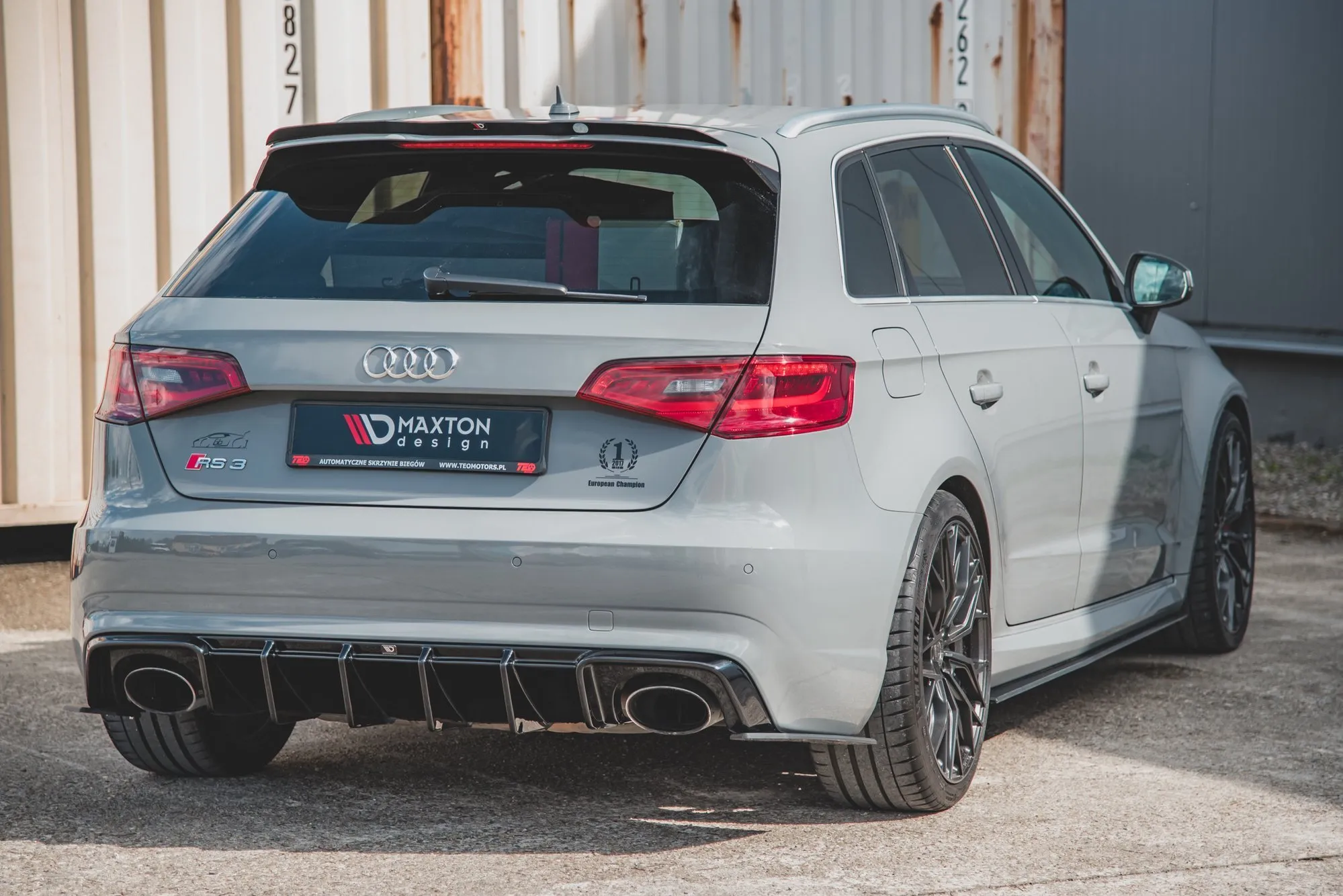 Sidesplitters bak Audi RS3 8V Sportback 2013-2020 | Street Pro Black Edition – bilde 4
