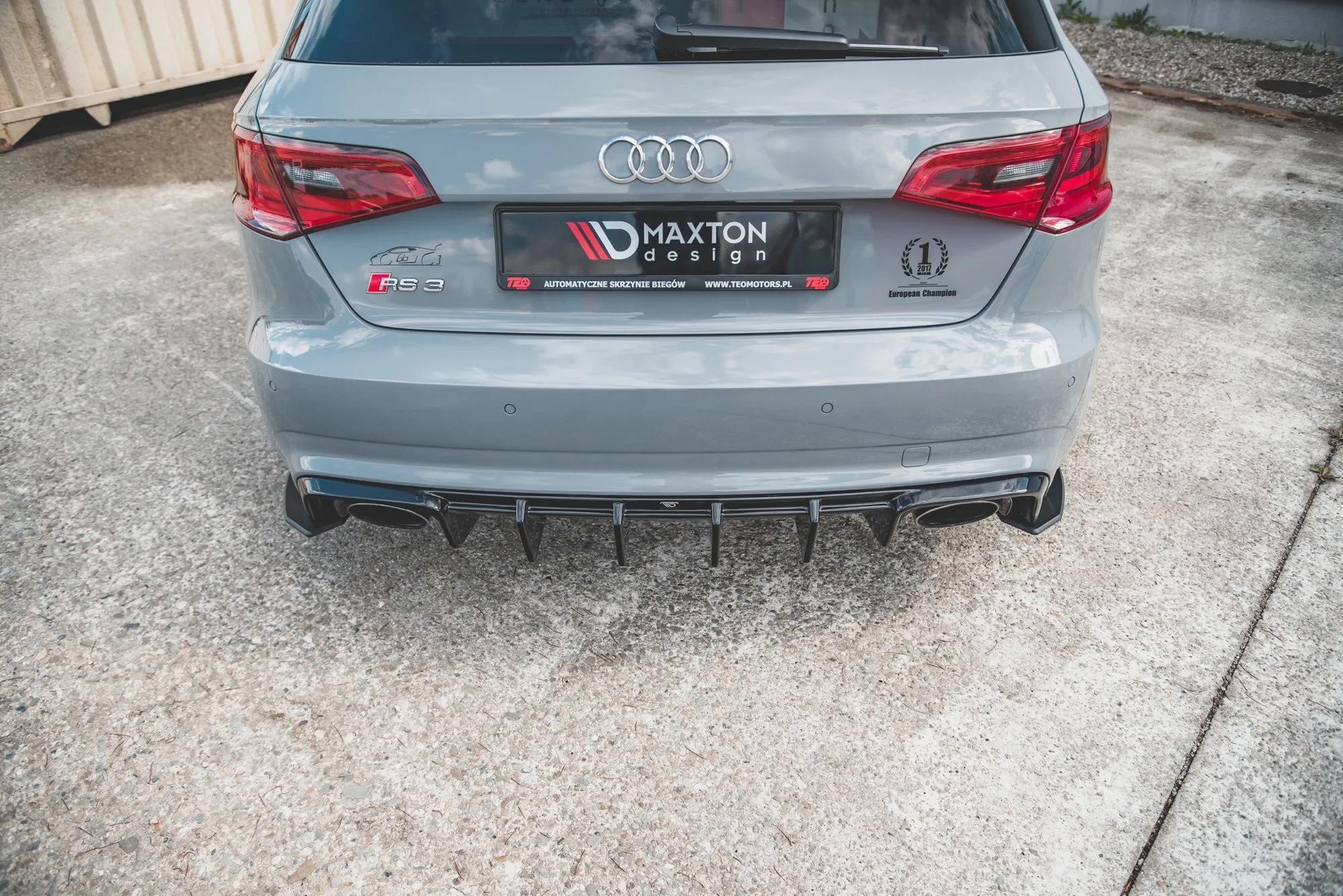 Sidesplitters bak Audi RS3 8V Sportback 2013-2020 | Street Pro Black Edition – bilde 5