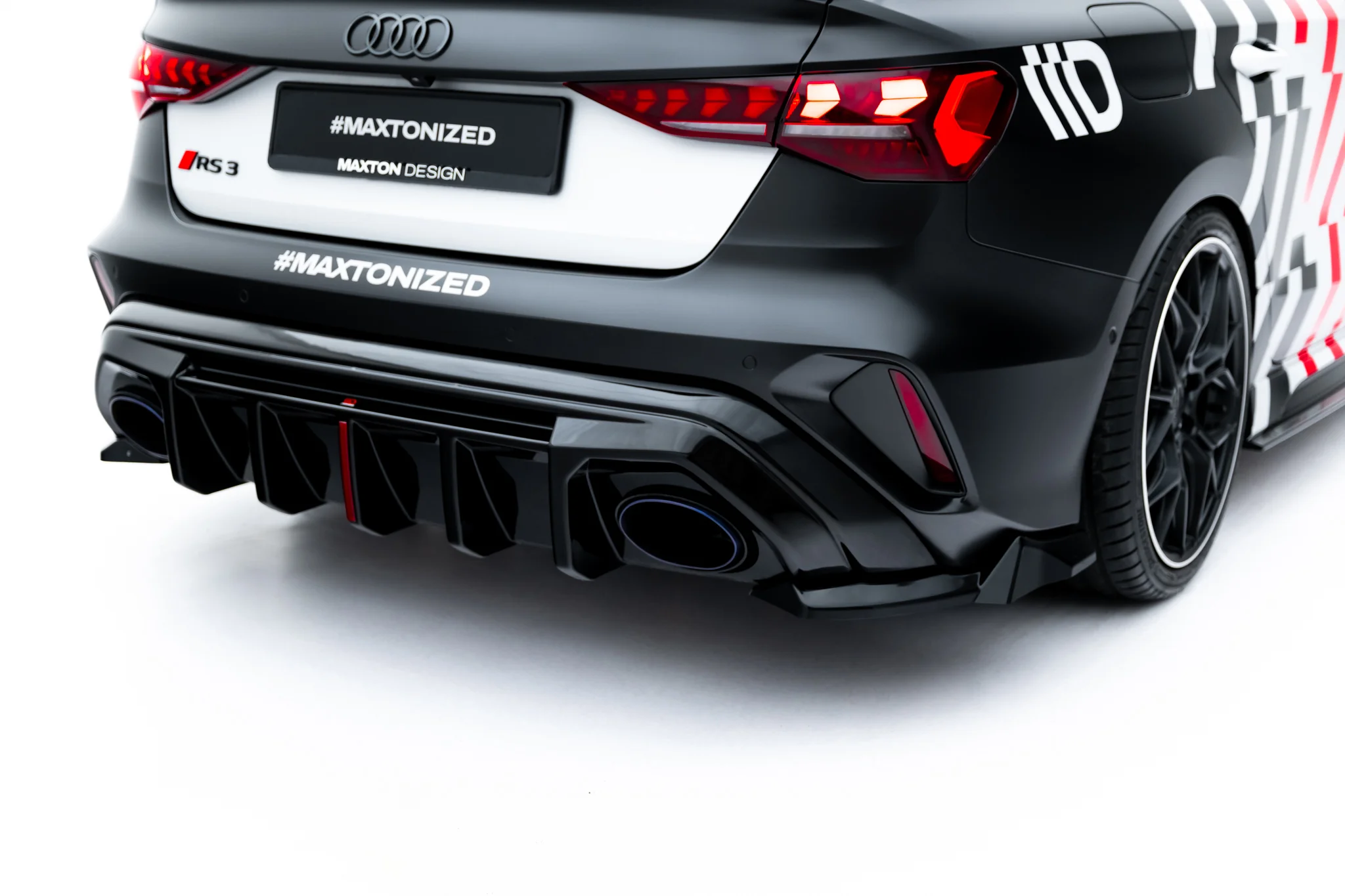 Sidesplitters bak Audi RS3 (8Y) Facelift 2024 -> | Glossy Black Edition – bilde 2