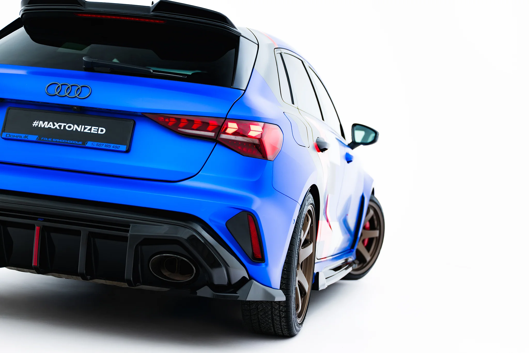 Sidesplitters bak Audi RS3 (8Y) Facelift 2024 -> | Glossy Black Edition