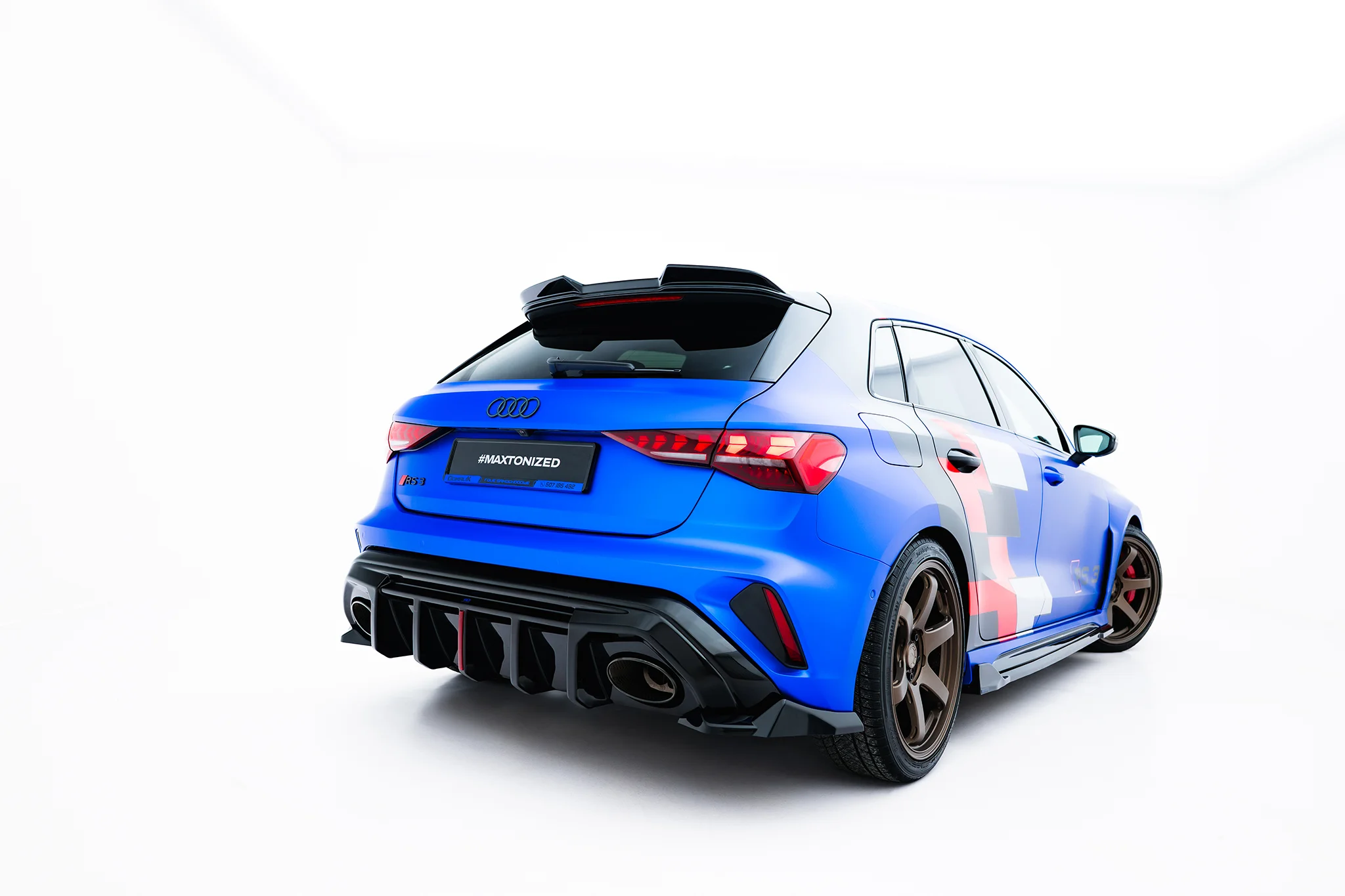 Sidesplitters bak Audi RS3 (8Y) Facelift 2024 -> | Glossy Black Edition – bilde 3
