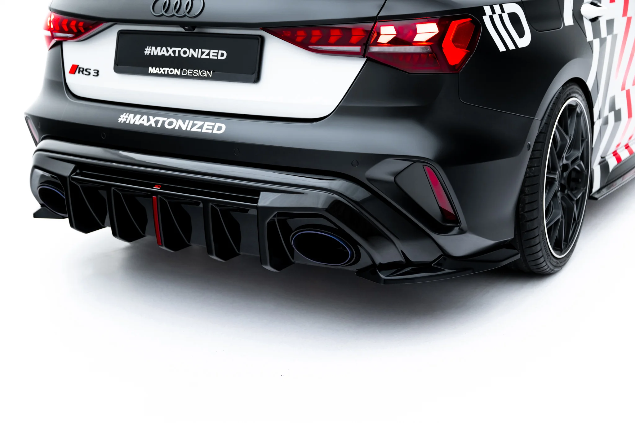 Sidesplitters bak Audi RS3 (8Y) Facelift 2024 -> | Glossy Black Edition V1 – bilde 4