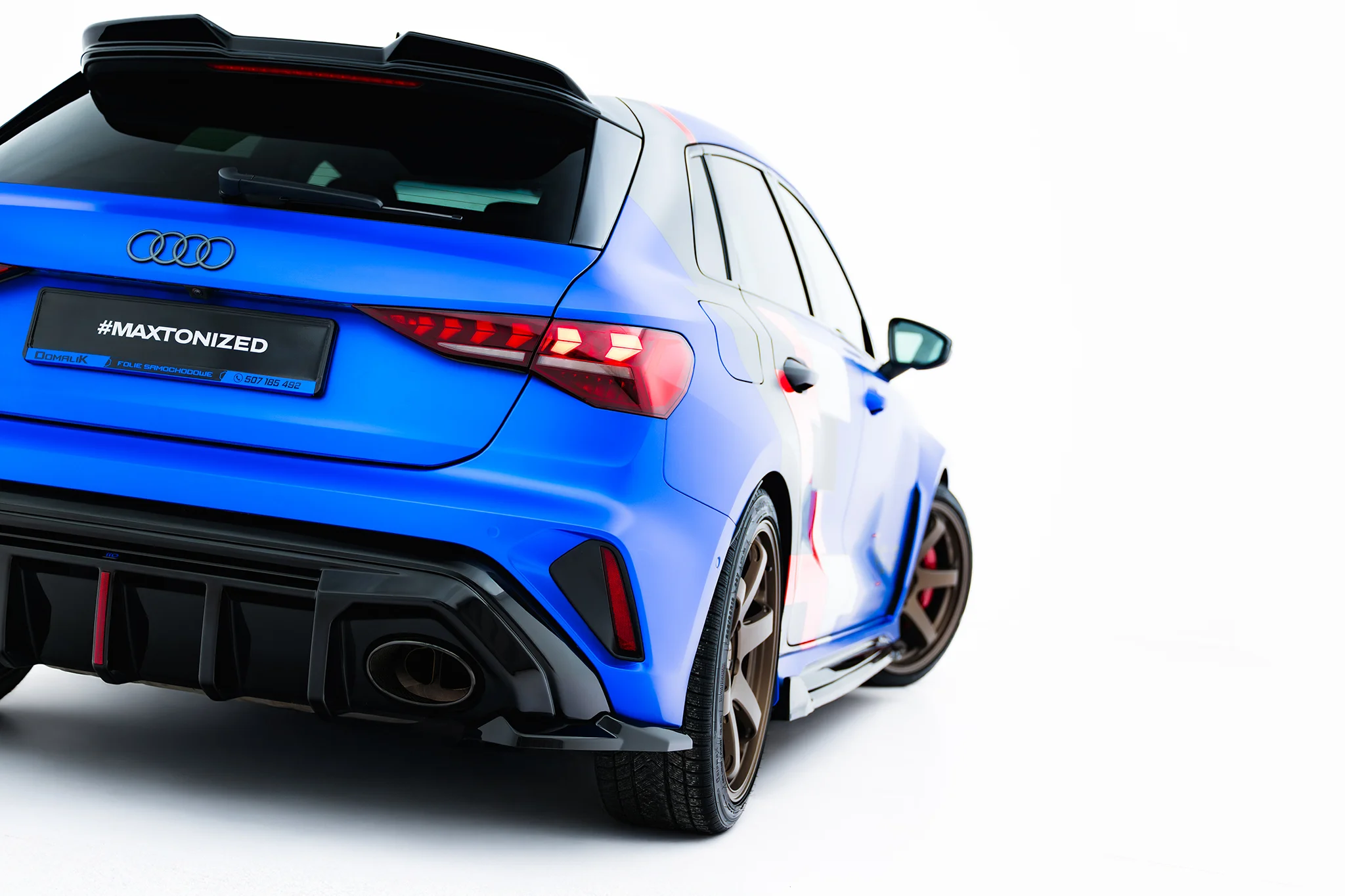Sidesplitters bak Audi RS3 8Y Facelift 2024 -> | Glossy Black Edition V1