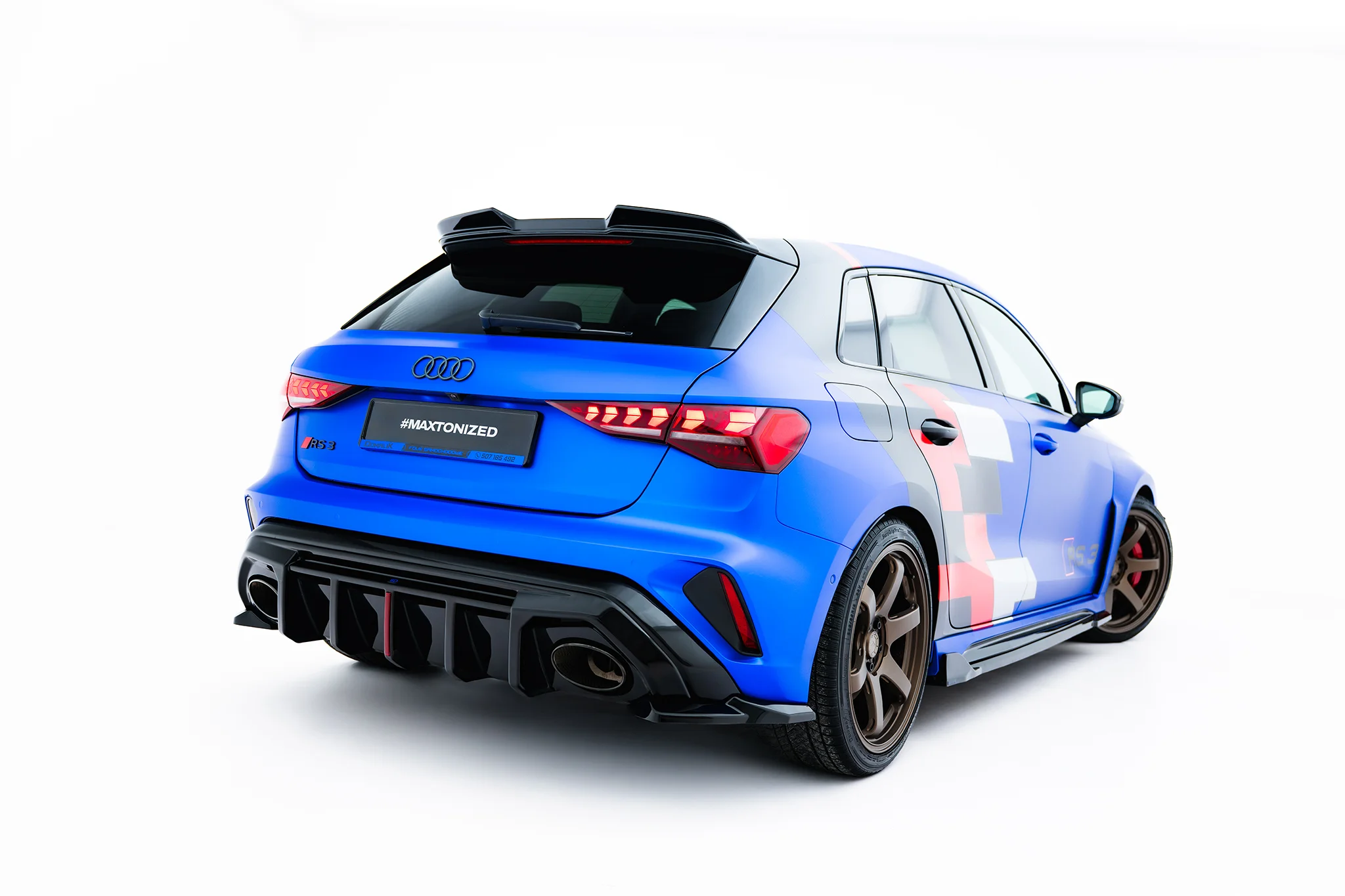 Sidesplitters bak Audi RS3 8Y Facelift 2024 -> | Glossy Black Edition V1 – bilde 4