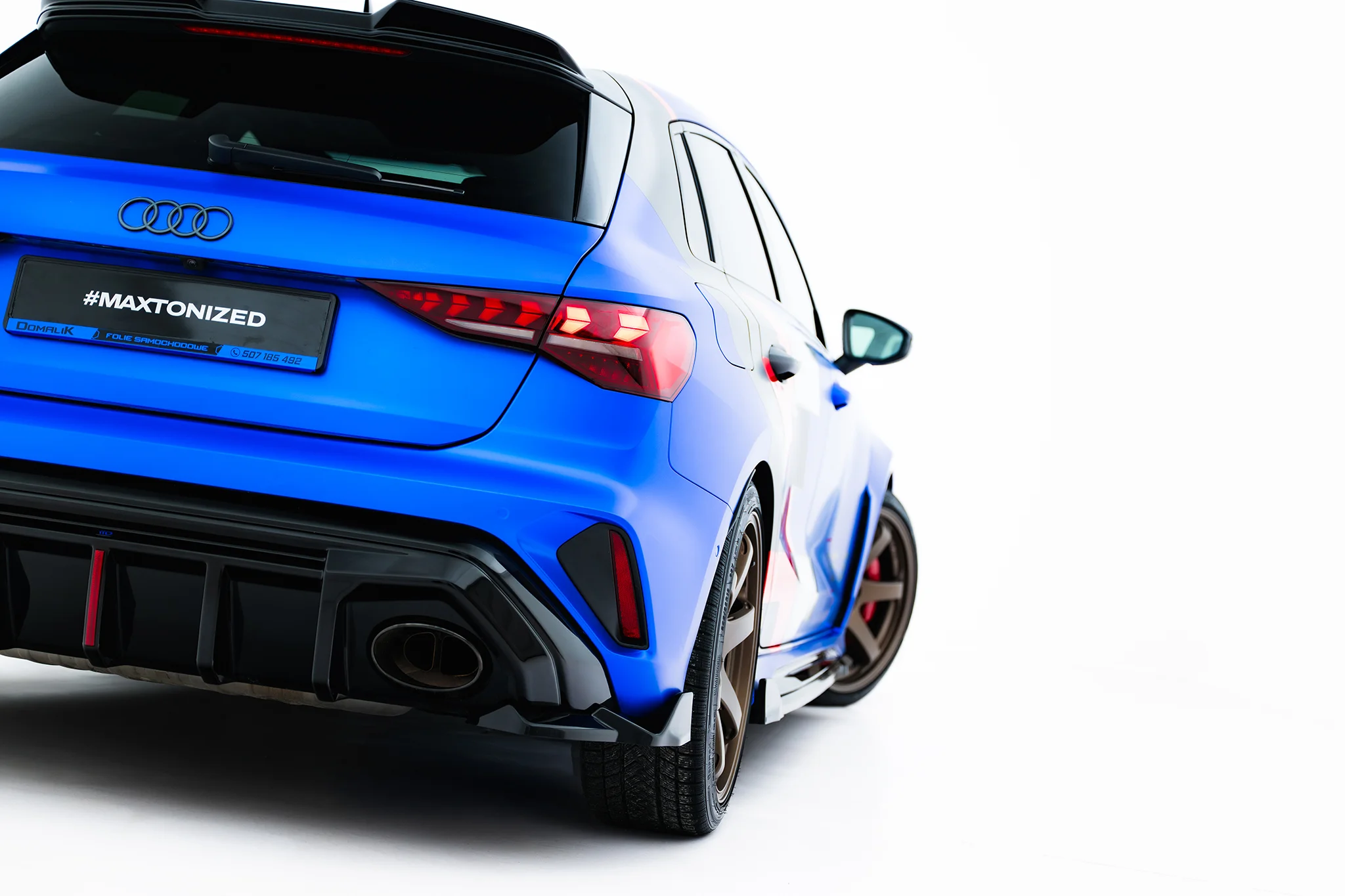 Sidesplitters bak Audi RS3 (8Y) Facelift 2024 -> | Glossy Black Edition V2