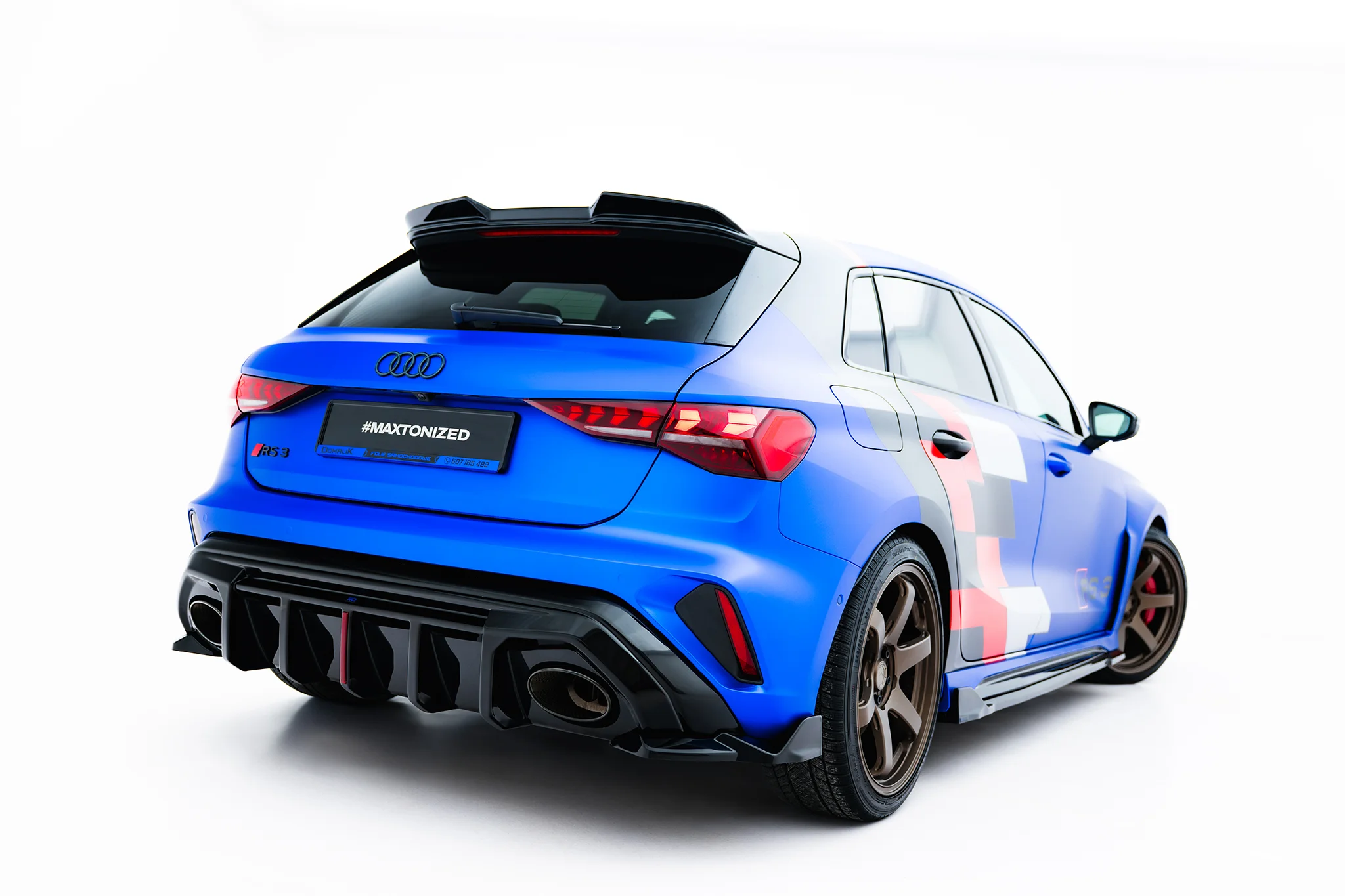 Sidesplitters bak Audi RS3 (8Y) Facelift 2024 -> | Glossy Black Edition V2 – bilde 2