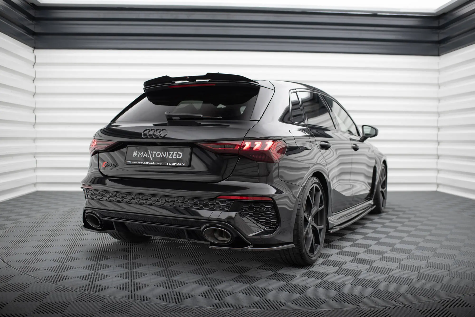 Sidesplitters bak Audi RS3 (8Y) Sportback 2020 - > | V.1 Glossy Black Edition – bilde 4