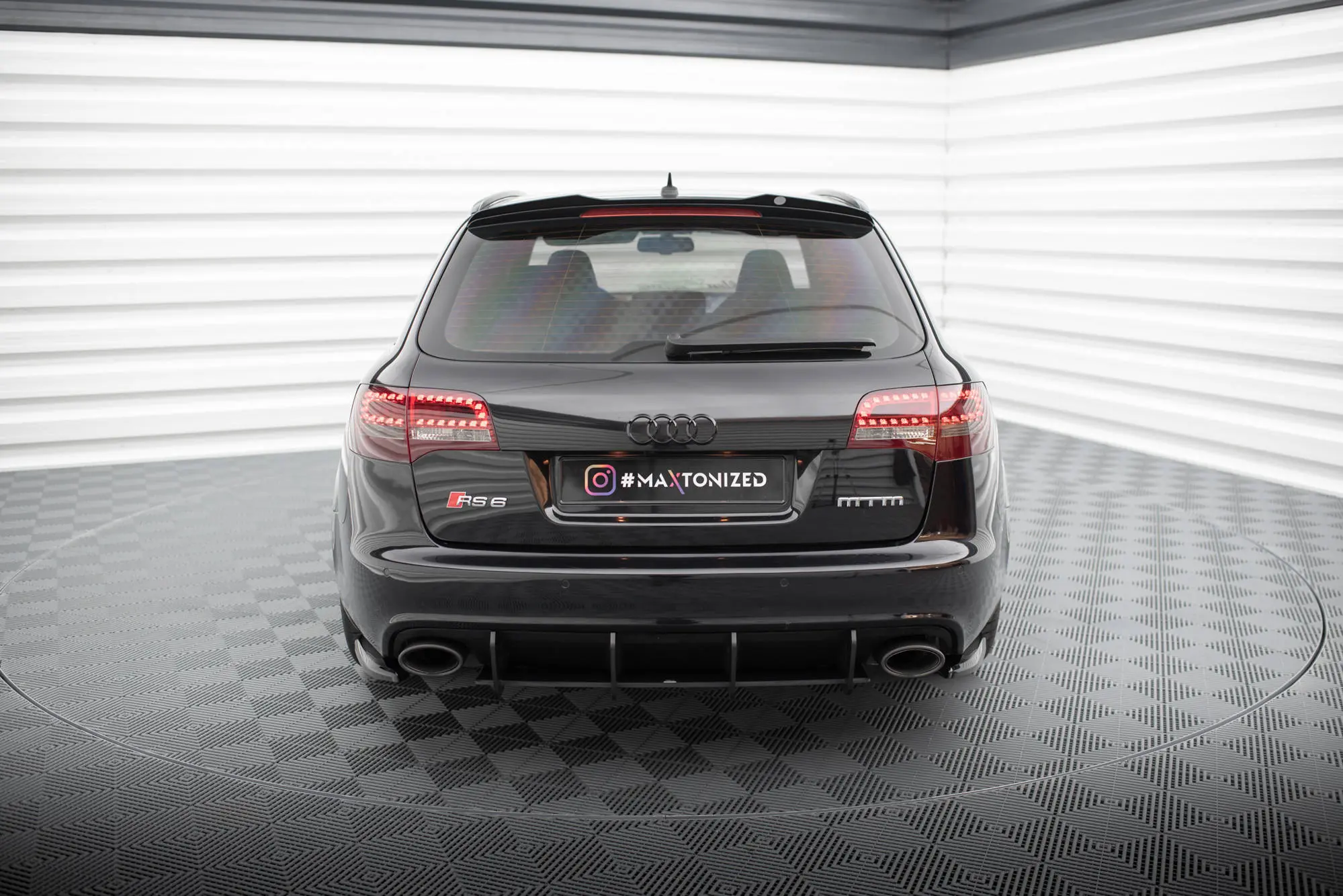 Sidesplitters bak Audi RS6 (C6) Avant 2007 - 2010 | Glossy Black Edition – bilde 3