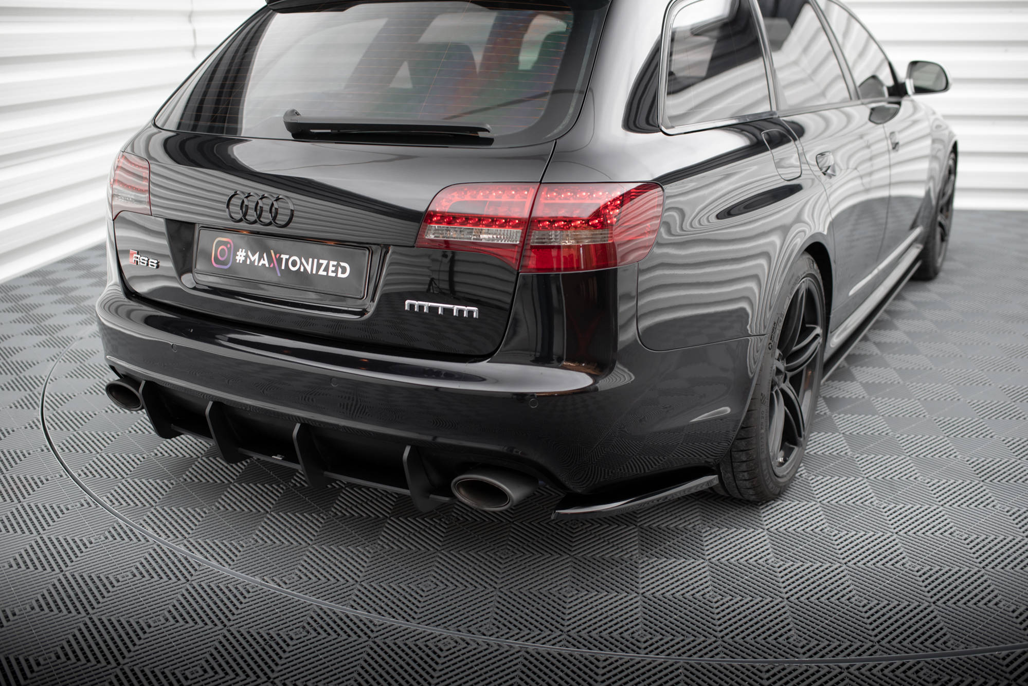 Sidesplitters bak Audi RS6 (C6) Avant 2007 - 2010 | Glossy Black Edition – bilde 4