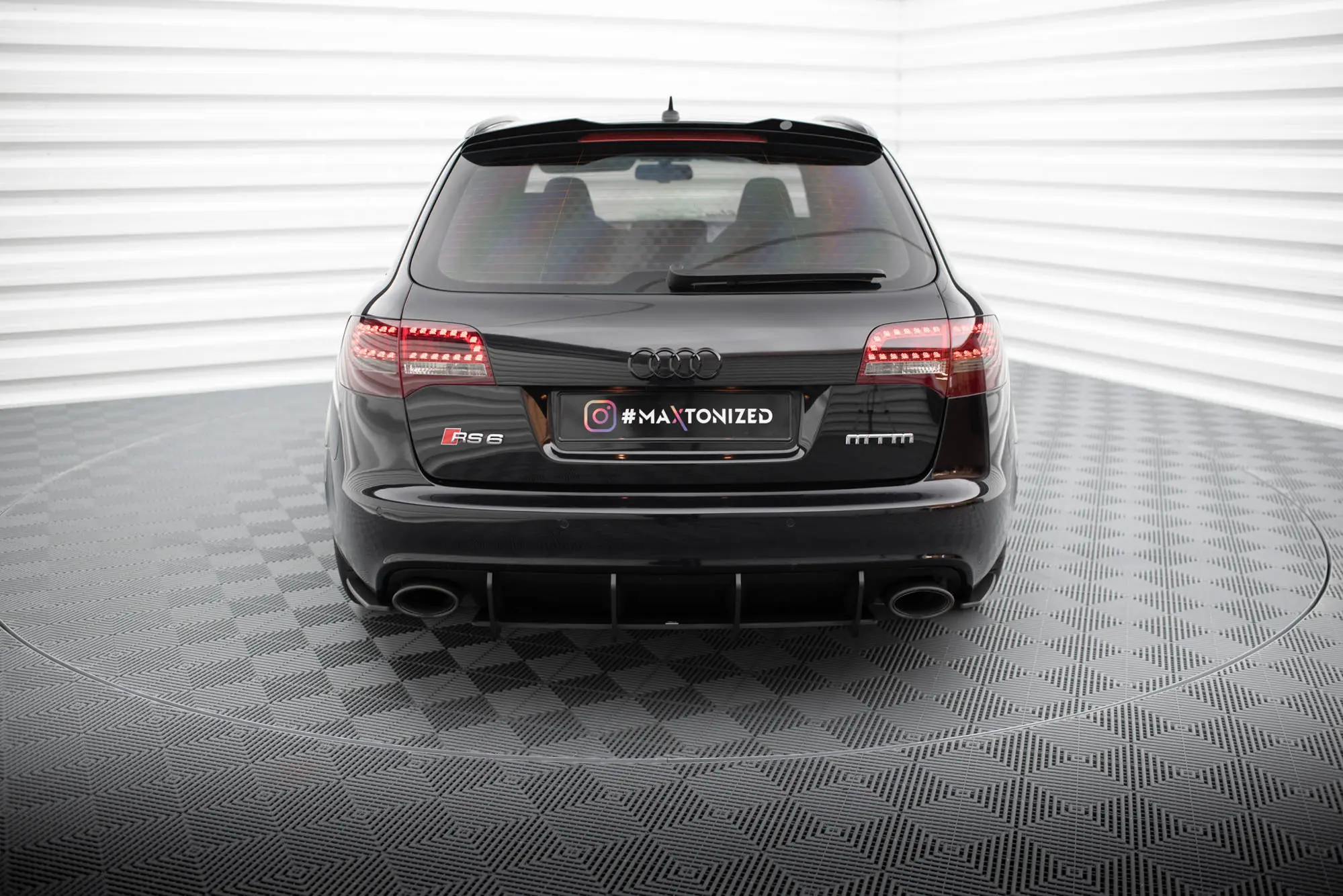 Sidesplitters bak Audi RS6 (C6) Avant 2007 - 2010 | Street Pro Black Edition – bilde 4