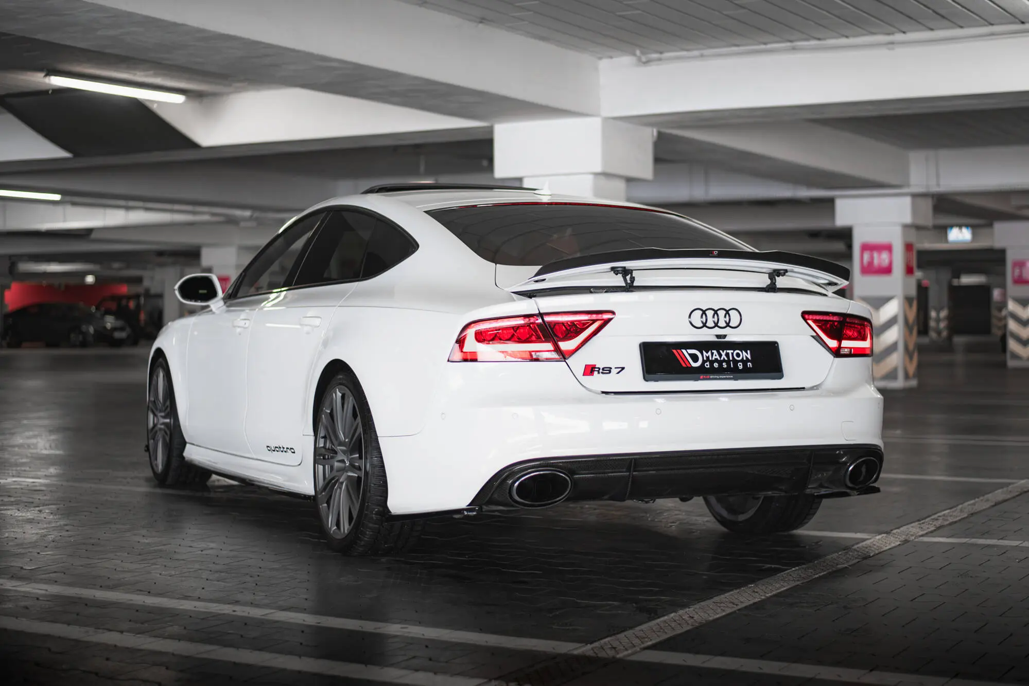 Sidesplitters bak  Audi RS7 (C7) facelift 2014 - 2017 | V.2 Glossy Black Edition – bilde 4