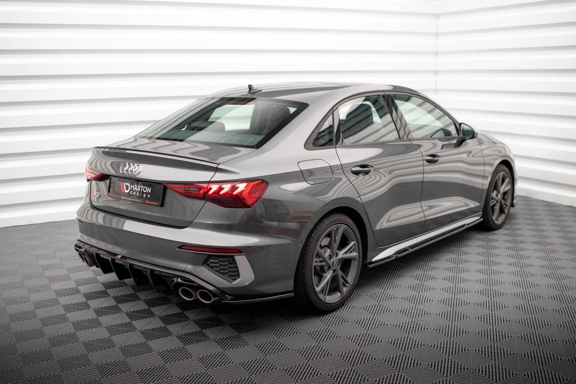 Sidesplitters bak Audi S3 (8Y) Sedan 2020-> | V.2 Glossy Black Edition – bilde 3