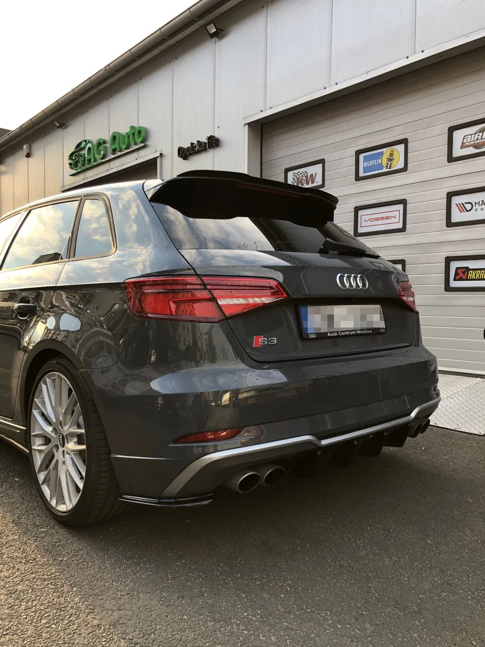 Sidesplitters bak Audi S3 / A3 S-Line (8V) Facelift 2017-2020 | Glossy Black Edition – bilde 2