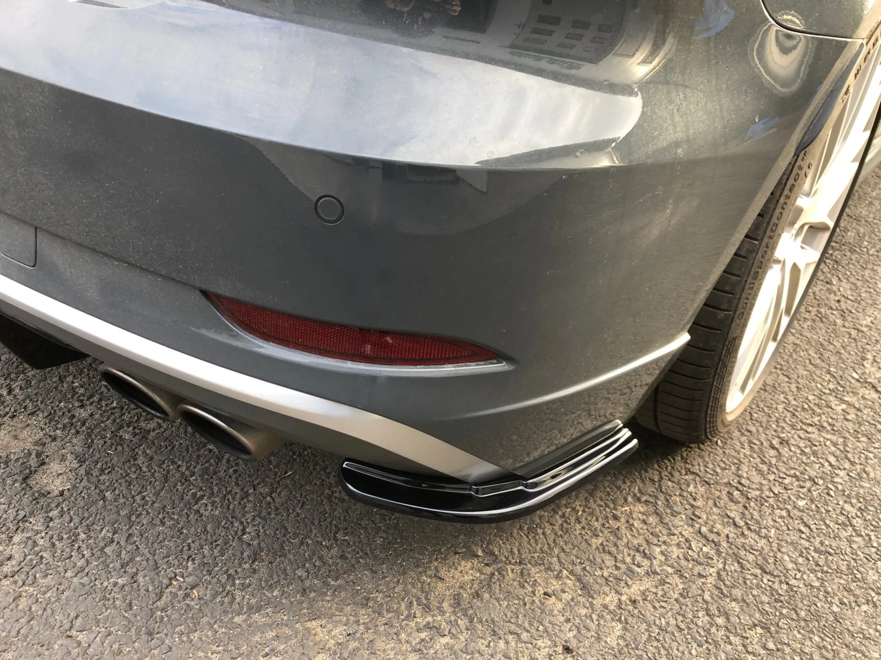 Sidesplitters bak Audi S3 / A3 S-Line (8V) Facelift 2017-2020 | Glossy Black Edition – bilde 3