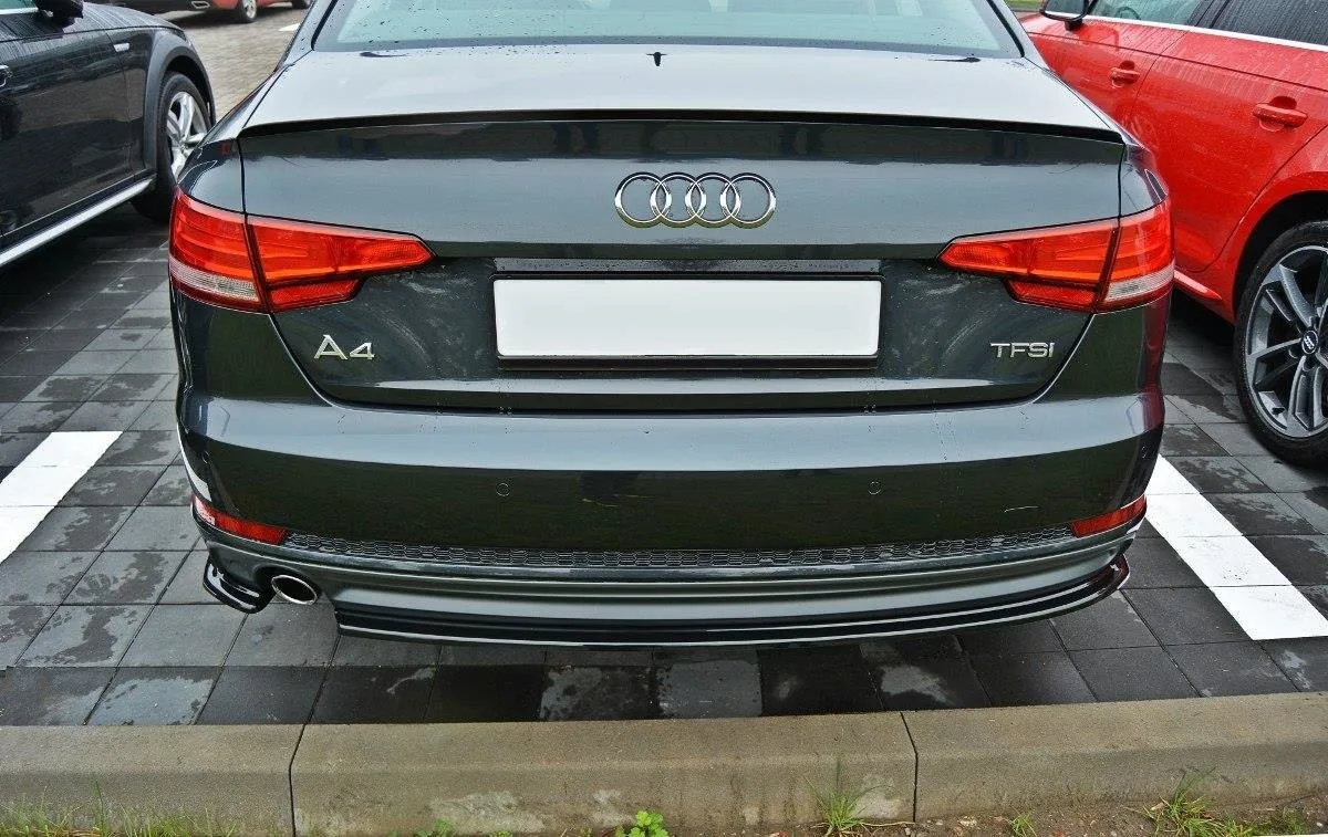 Sidesplitters bak Audi S4 (B9) 2016-2019 / A4 S-Line (B9) 2015-2019 | Glossy Black Edition