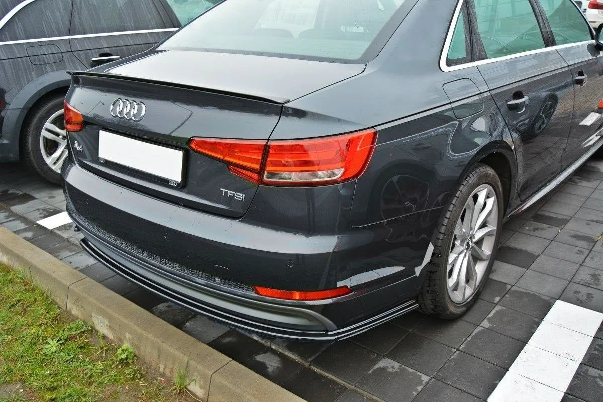 Sidesplitters bak Audi S4 (B9) 2016-2019 / A4 S-Line (B9) 2015-2019 | Glossy Black Edition – bilde 2