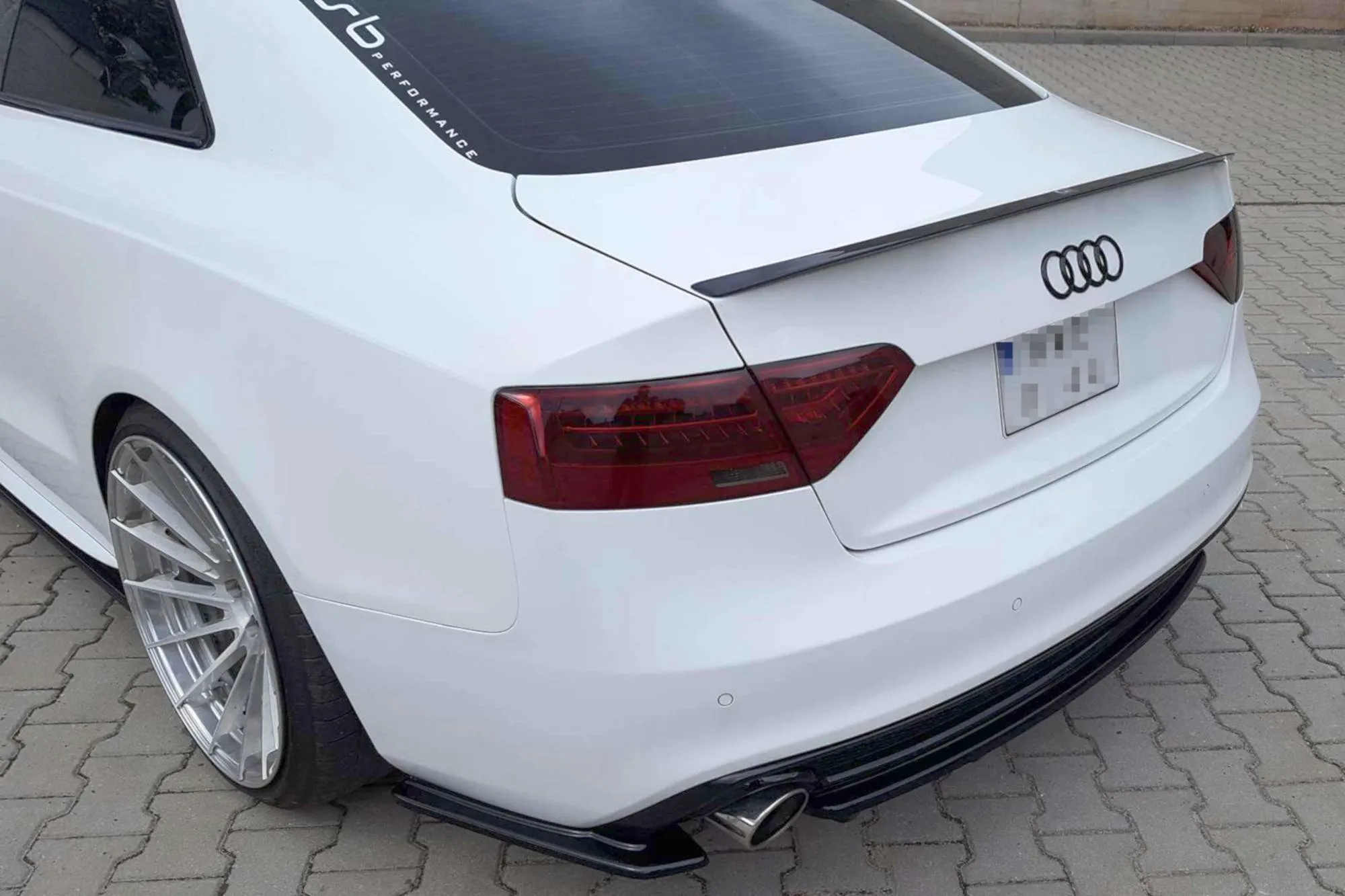 Sidesplitters bak Audi S5 / A5 S-Line (8T) Facelift 2011-2016 | Glossy Black Edition