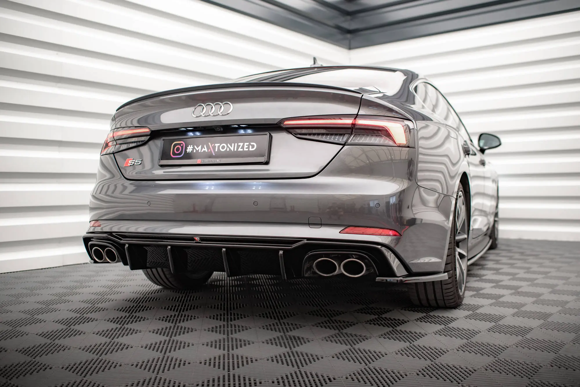 Sidesplitters bak Audi S5 (F5) 2017 - 2019 | Glossy Black Edition – bilde 3