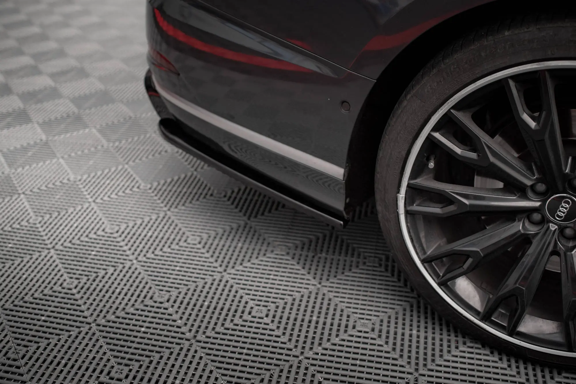 Sidesplitters bak Audi S8 (D5) 2019 - 2021 | V.2 Glossy Black Edition