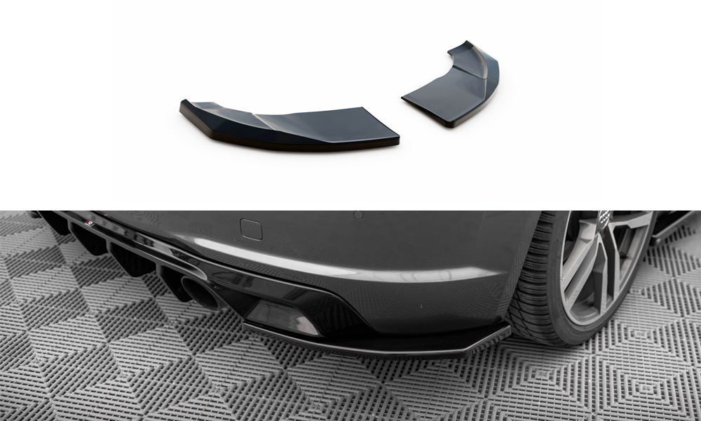 Sidesplitters bak Audi TT (8S) S-Line 2014 - 2018 | V.2 Glossy Black Edition – bilde 2