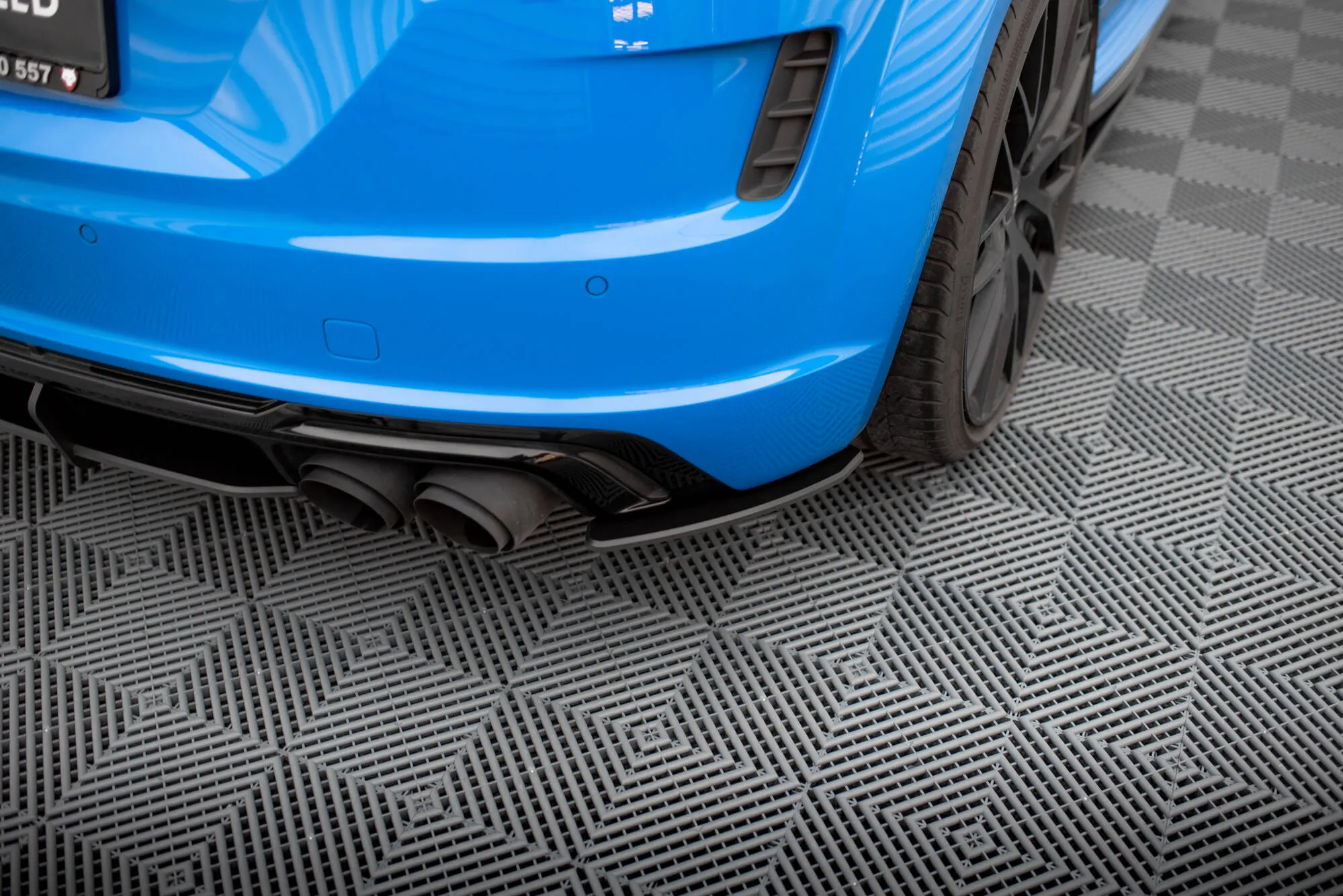 Sidesplitters bak Audi TT S (8S) 2014 - 2018 | Street Pro Black Edition
