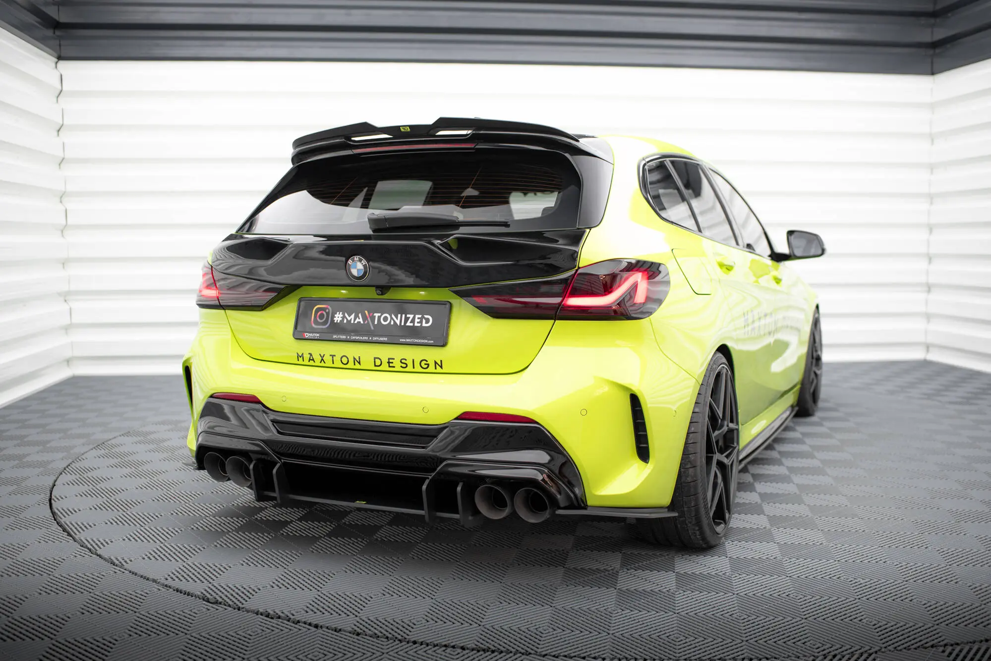 Sidesplitters bak BMW 1 (F40) M-Pakke / BMW M135i (F40) 2019 - 2024 | V.2 Street Pro Black Edition – bilde 3