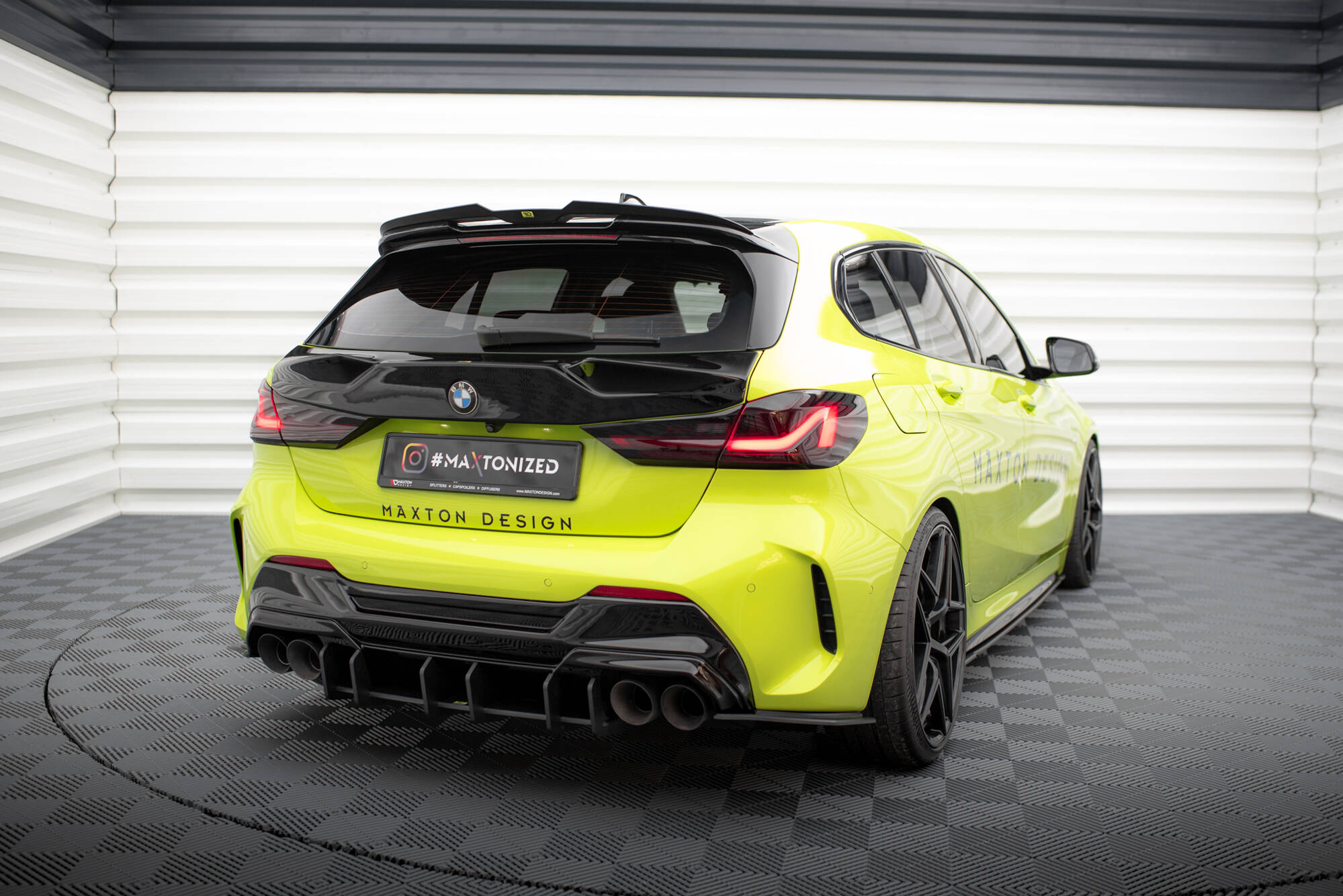Sidesplitters bak BMW 1 (F40) M-Pakke / BMW M135i (F40) 2019 - 2024 | V.2 Street Pro Black Edition – bilde 5