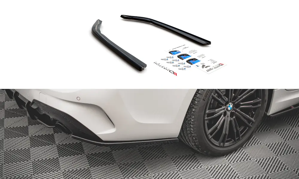 Sidesplitters bak BMW 3 (G20 / G21) M-Pakke 2018 - 2022 | V.2 Glossy Black Edition – bilde 2