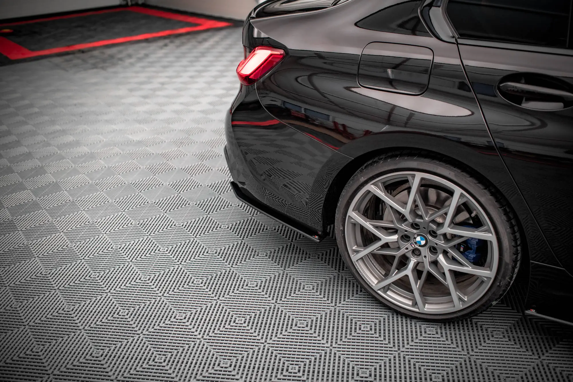 Sidesplitters bak BMW 3 (G20 / G21) M-Pakke / M340i (G20 / G201) 2018 - 2022 | V.2 Street Pro Black Edition – bilde 3