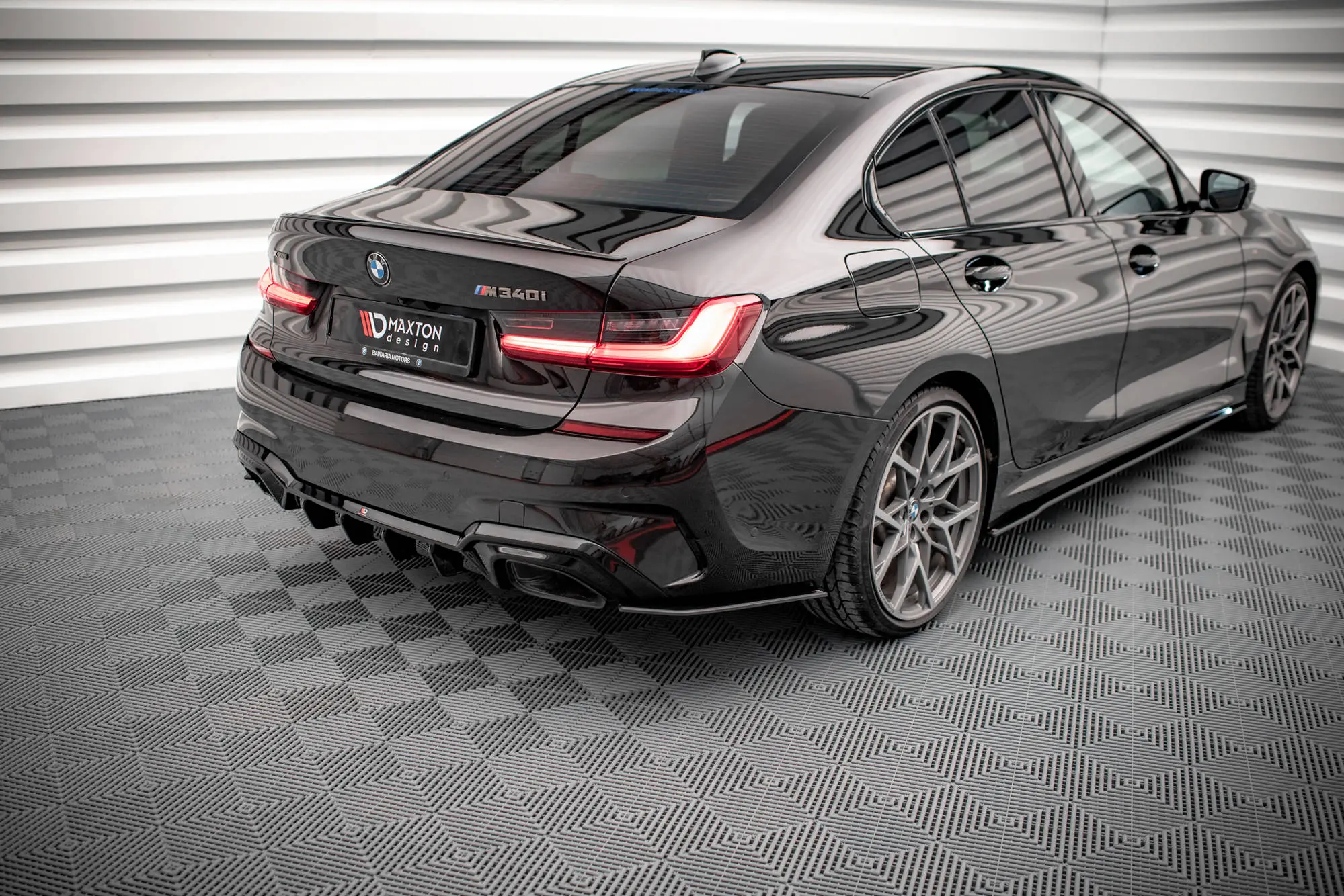 Sidesplitters bak BMW 3 (G20 / G21) M-Pakke / M340i (G20 / G201) 2018 - 2022 | V.2 Street Pro Black Edition – bilde 4