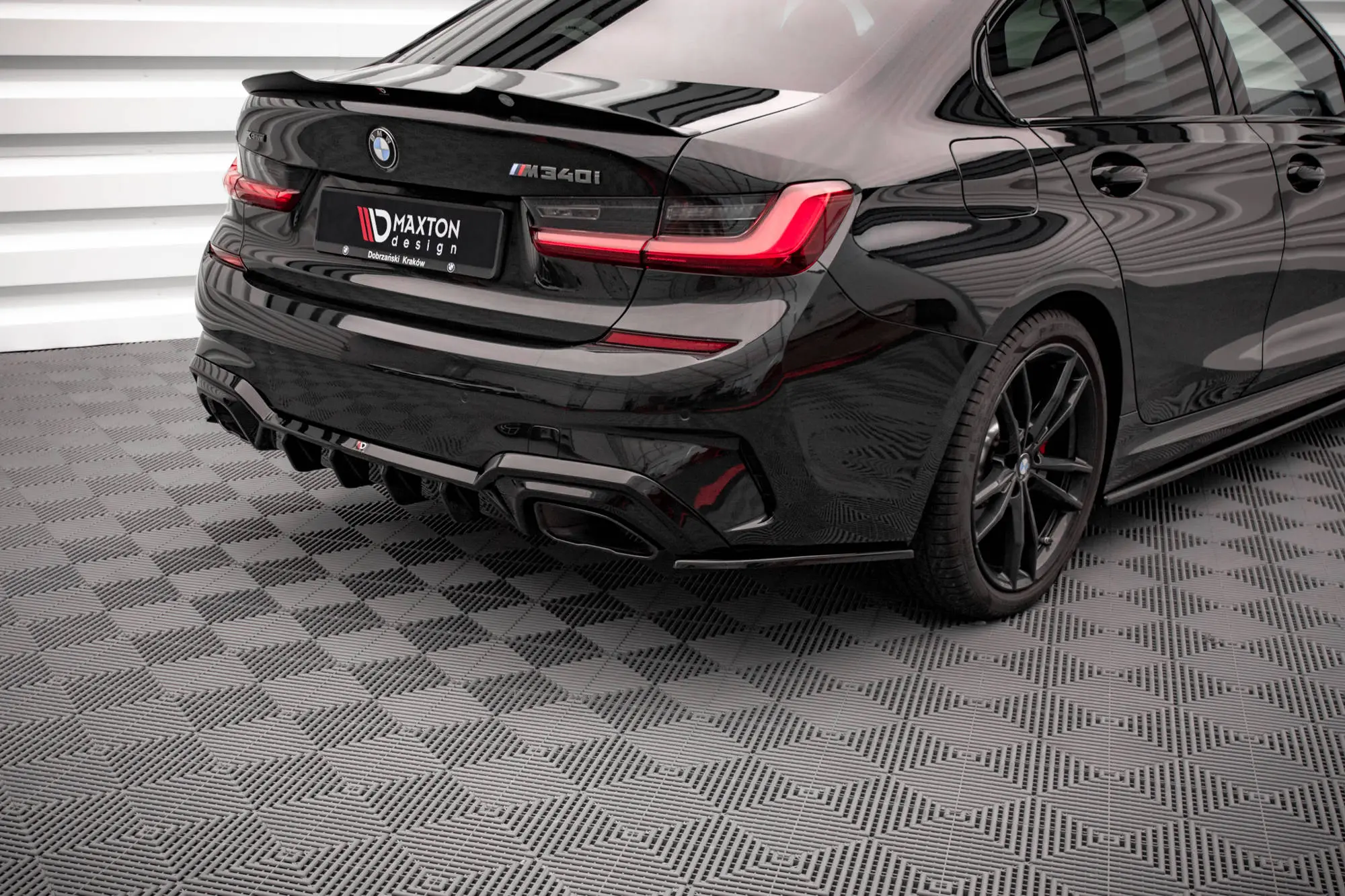 Sidesplitters bak BMW 3 (G20 / G21) M-Pakke / M340i (G20 / G201) 2018 - 2022 | V.3 Glossy Black Edition