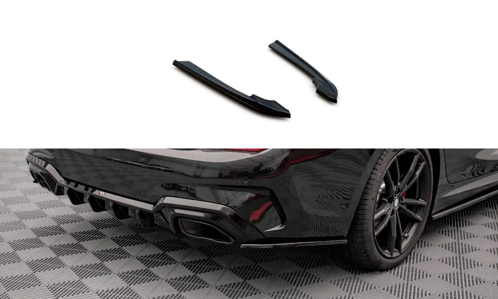 Sidesplitters bak BMW 3 (G20 / G21) M-Pakke / M340i (G20 / G201) 2018 - 2022 | V.3 Glossy Black Edition – bilde 2