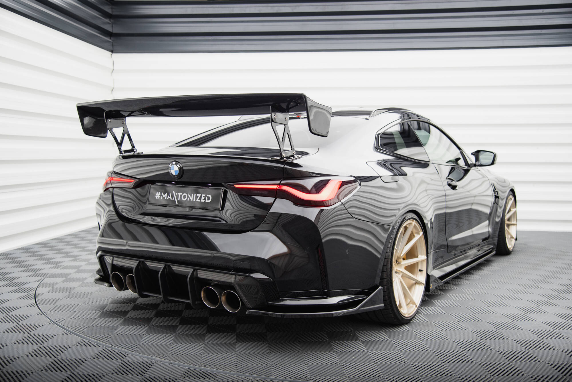 Sidesplitters bak BMW M4 (G82) 2021 - > | V.4 Glossy Black Edition – bilde 3